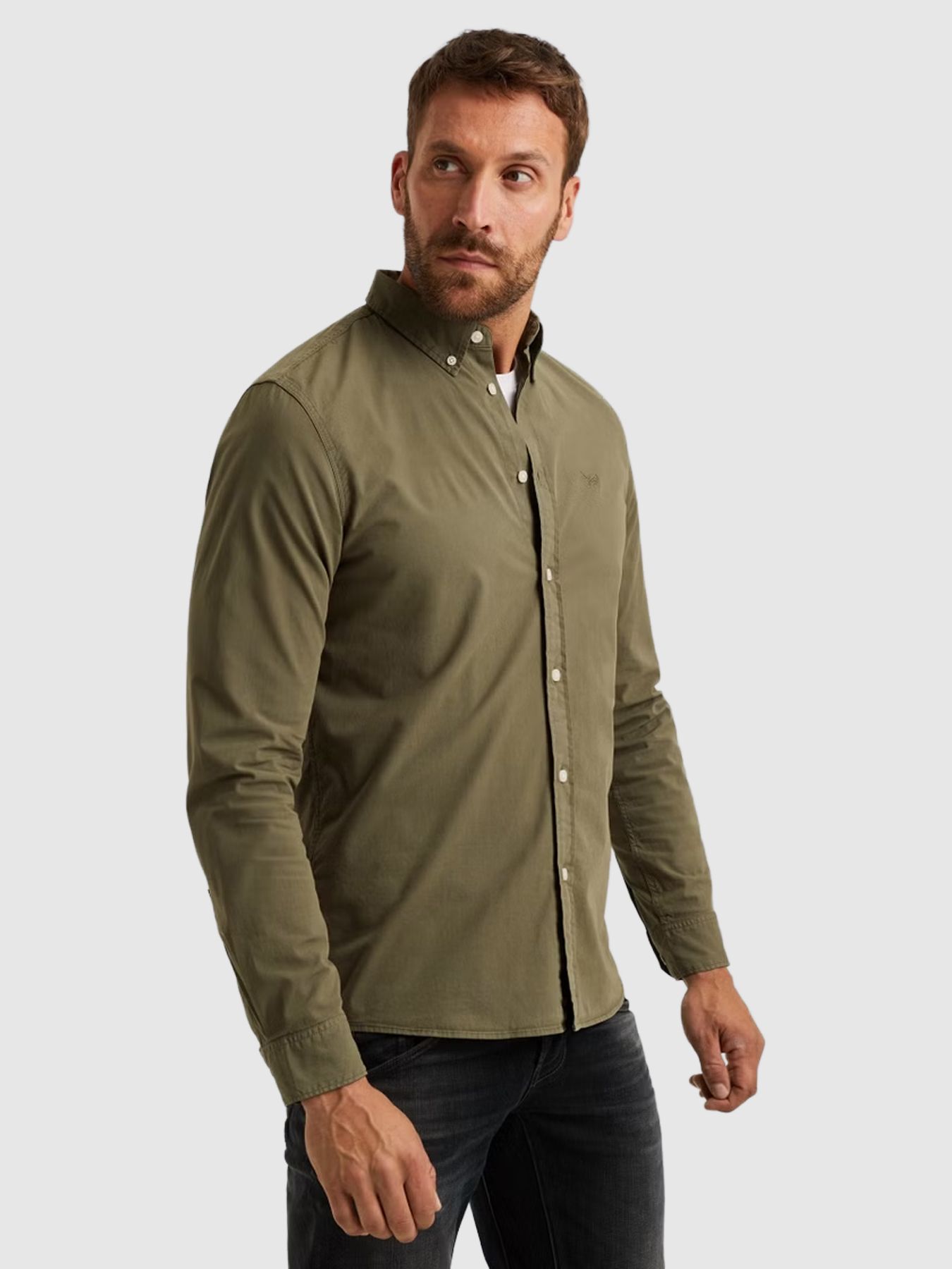 Pme Legend LONG SLEEVE SHIRT American Classic Dusty Olive 2900159331032