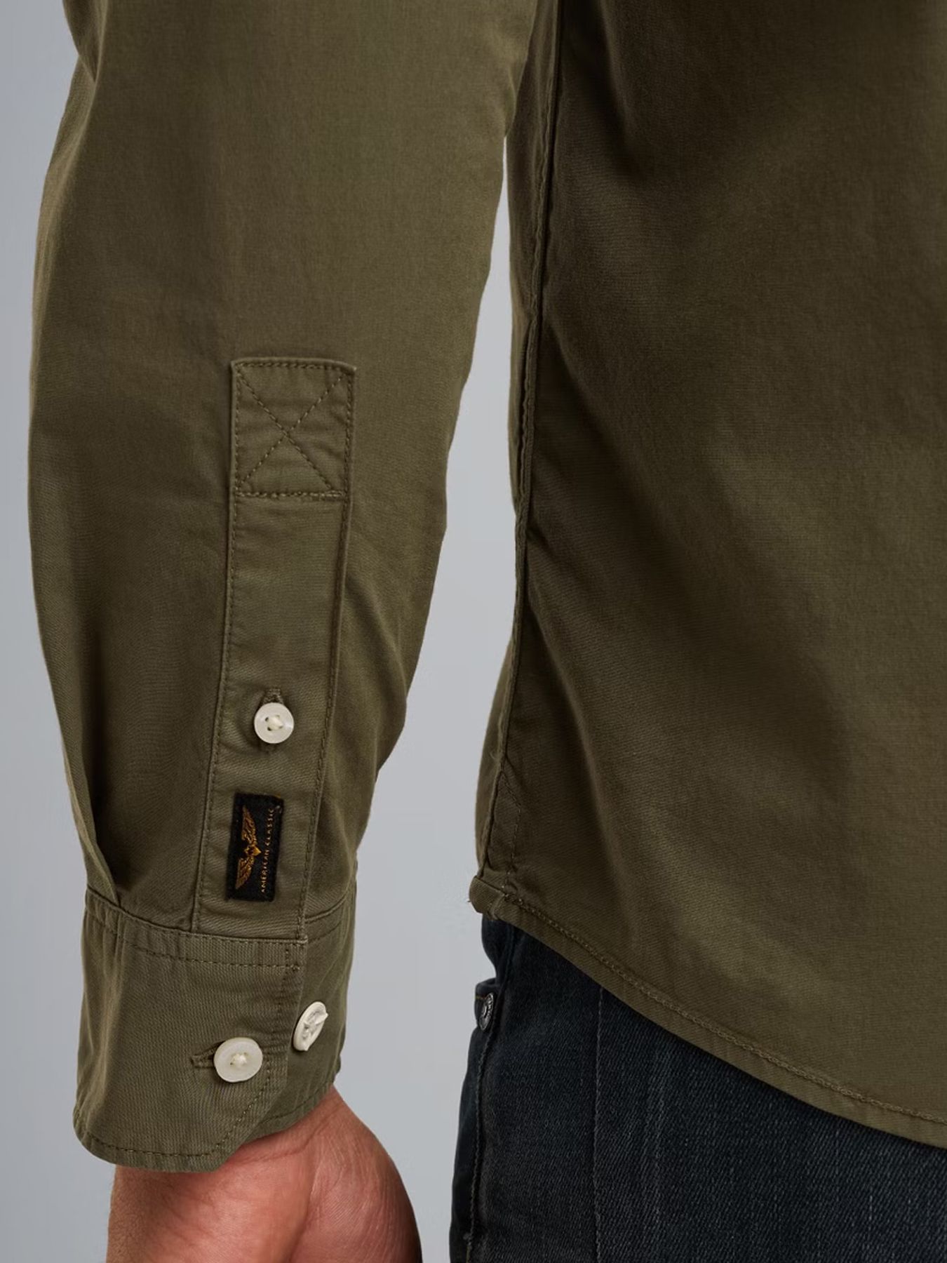 Pme Legend LONG SLEEVE SHIRT American Classic Dusty Olive 2900159331032
