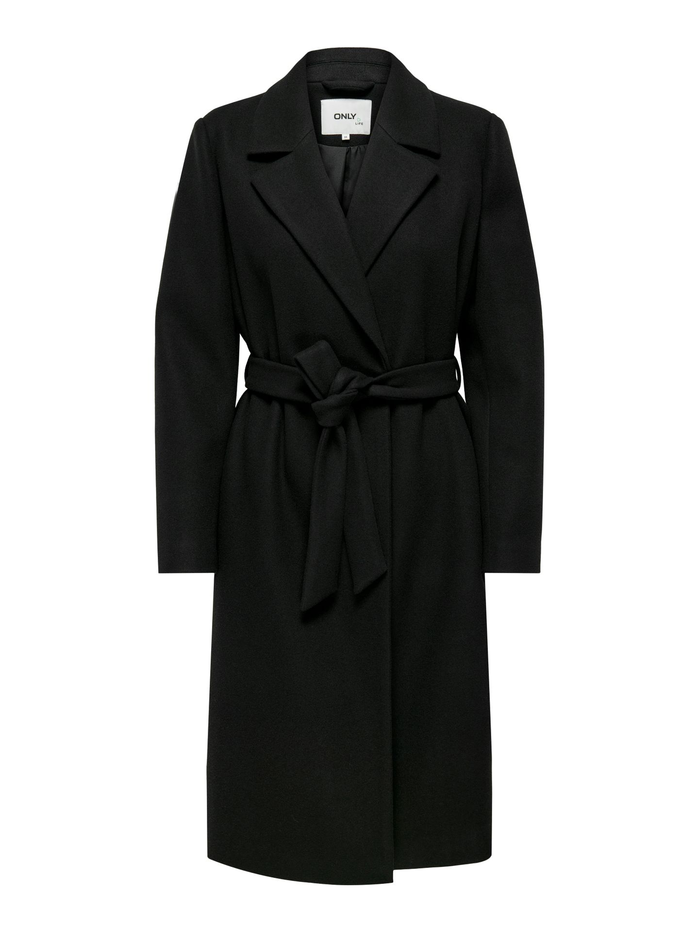 Only ONLALVILDA LIFE WRAP COAT OTW NOOS Black/LEO AOP 00114677-EKA26011400000044