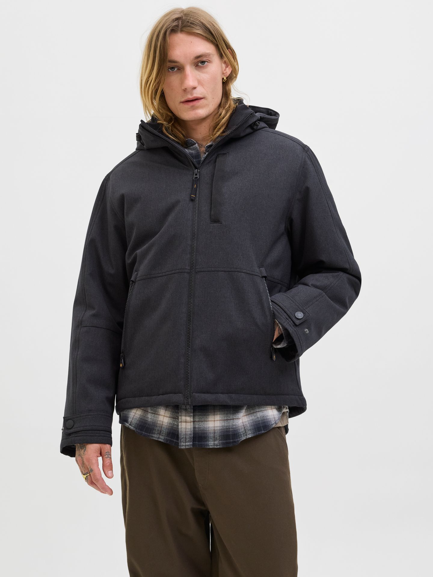 Jack & Jones JJEPARKER DOVER JACKET SN Black 00114679-EKA26011400000232