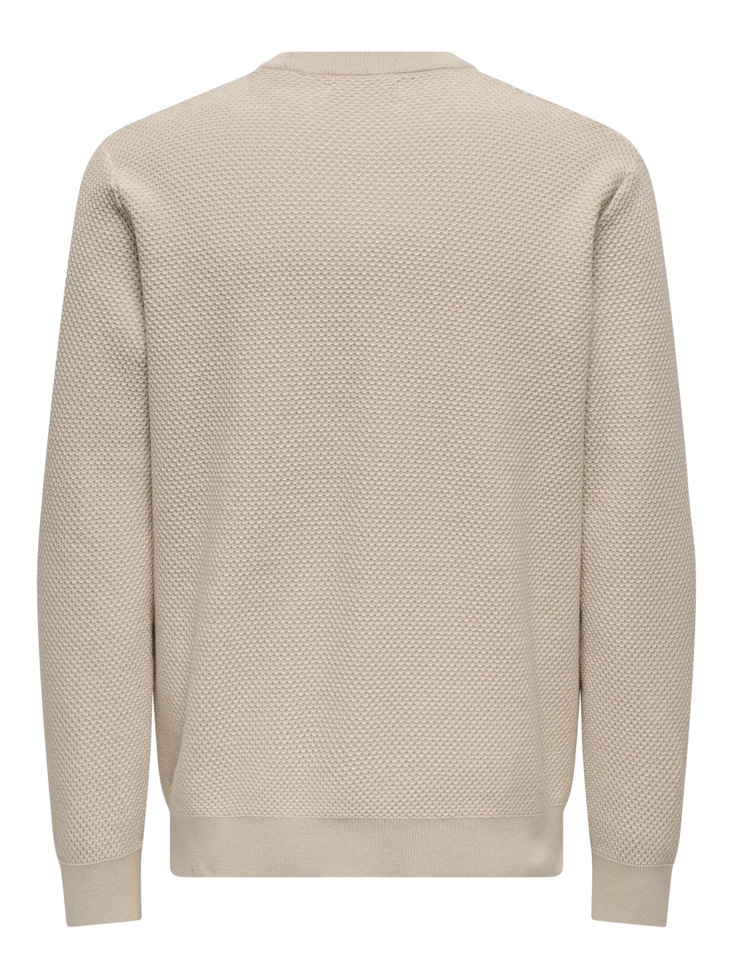 Only & Sons ONSMORGAN 12 STRUCTURE CREW KNIT NO Silver Lining/MELANGE 2900159663027