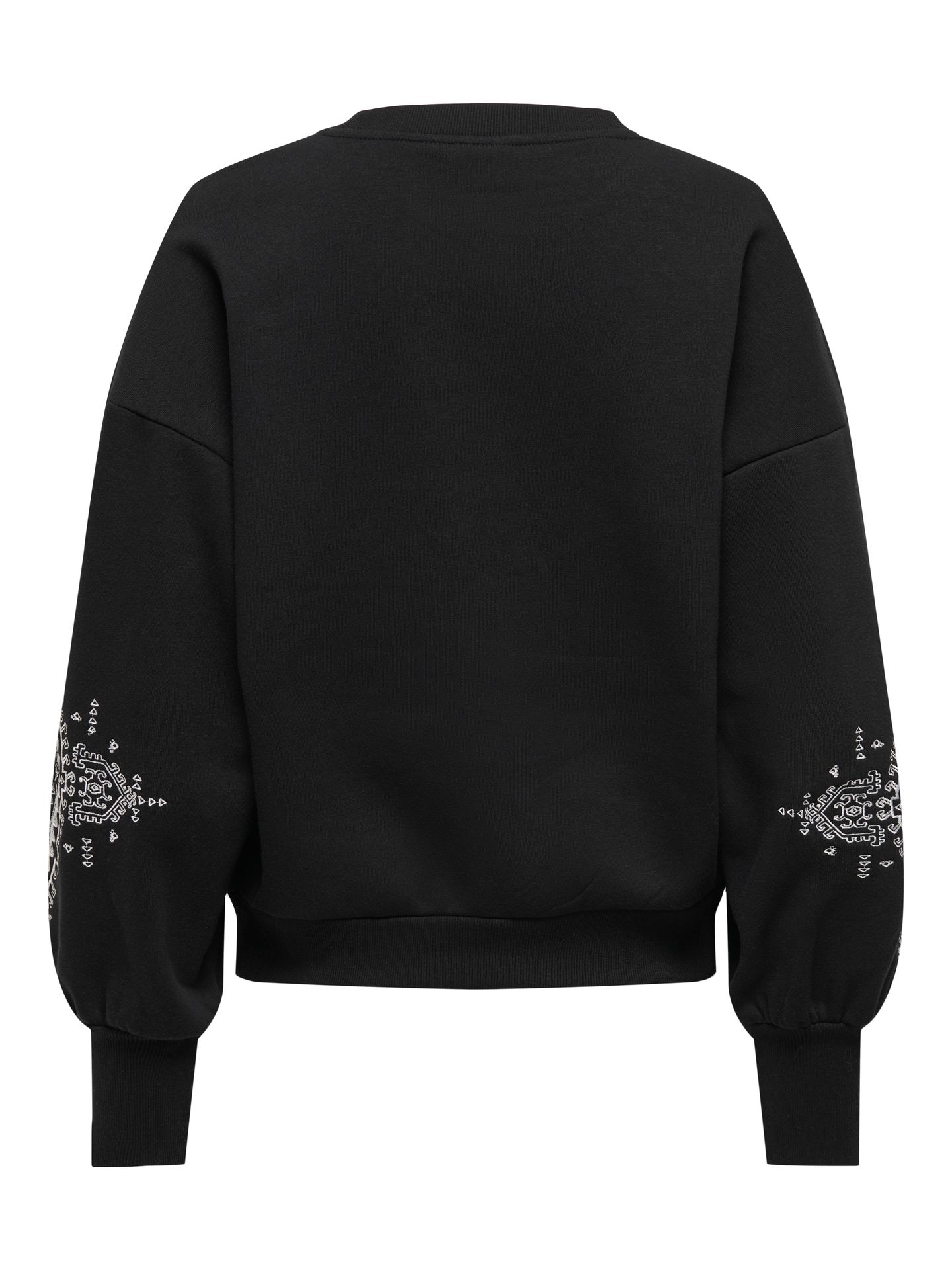 Only ONLCALLY L/S DETAIL O-NECK CS SWT Black/LEO AOP 2900159359036