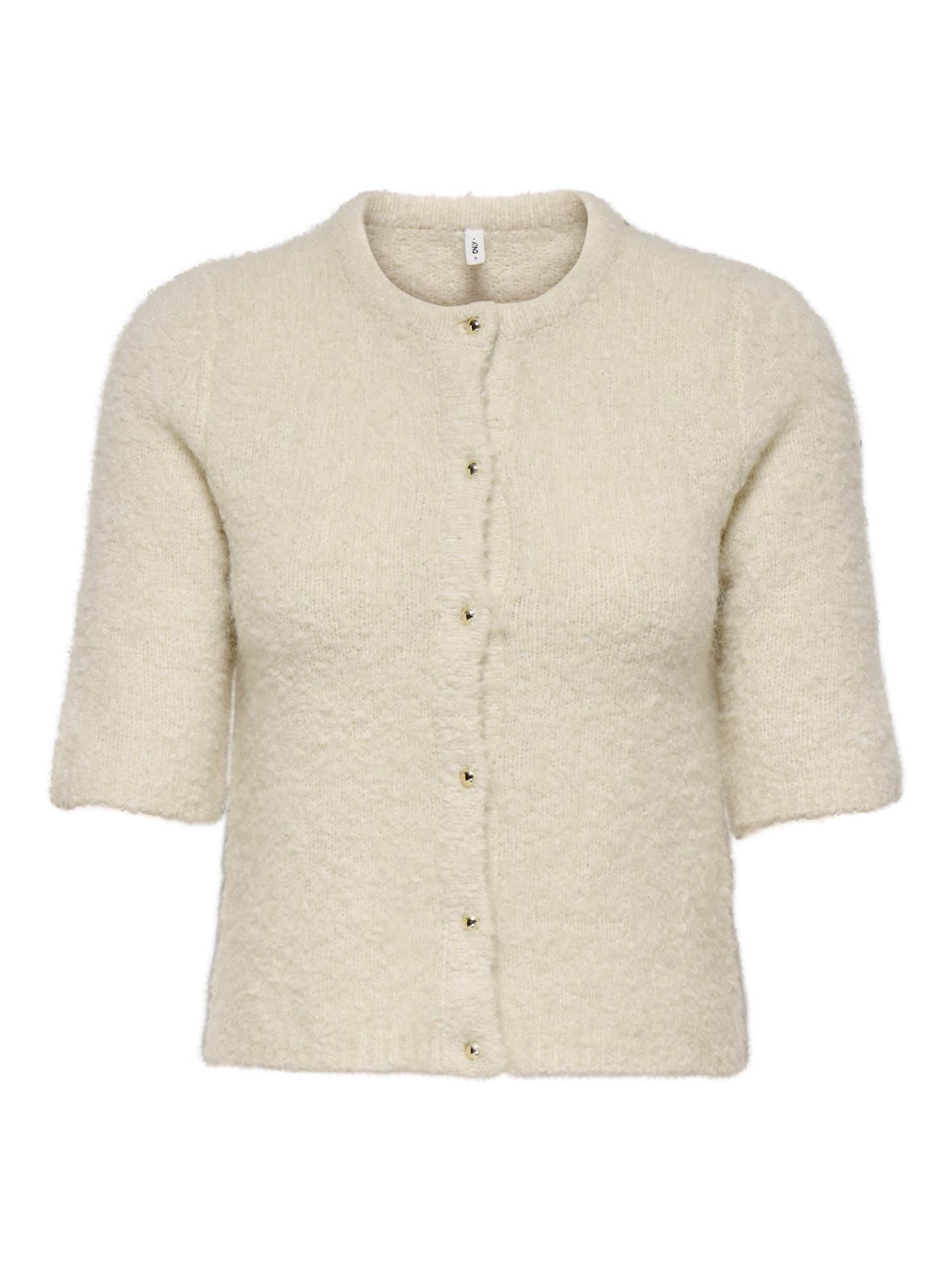 Only ONLCILLE SS O-NECK CARDIGAN CC KNT Birch/W. Melange 00114687-EKA26011400000081