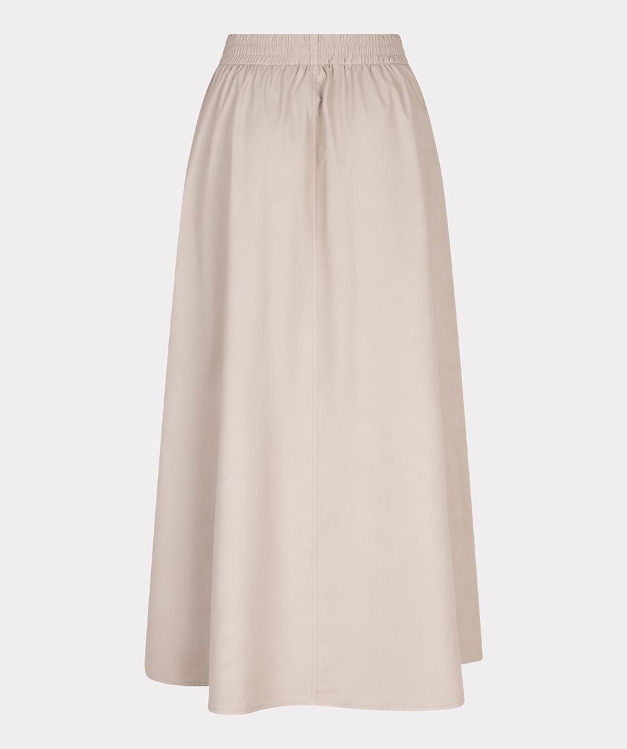 Esqualo Skirt long lightweight PU 755 light taupe 2900159364146