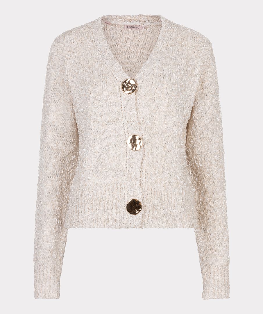 Esqualo Cardigan fancy button 120 off white 00114690-EKA26009300000004