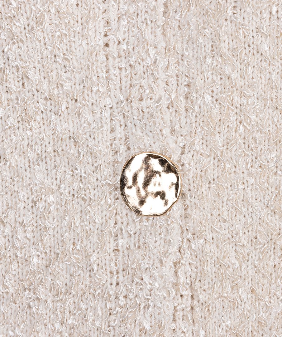 Esqualo Cardigan fancy button 120 off white 2900159365037