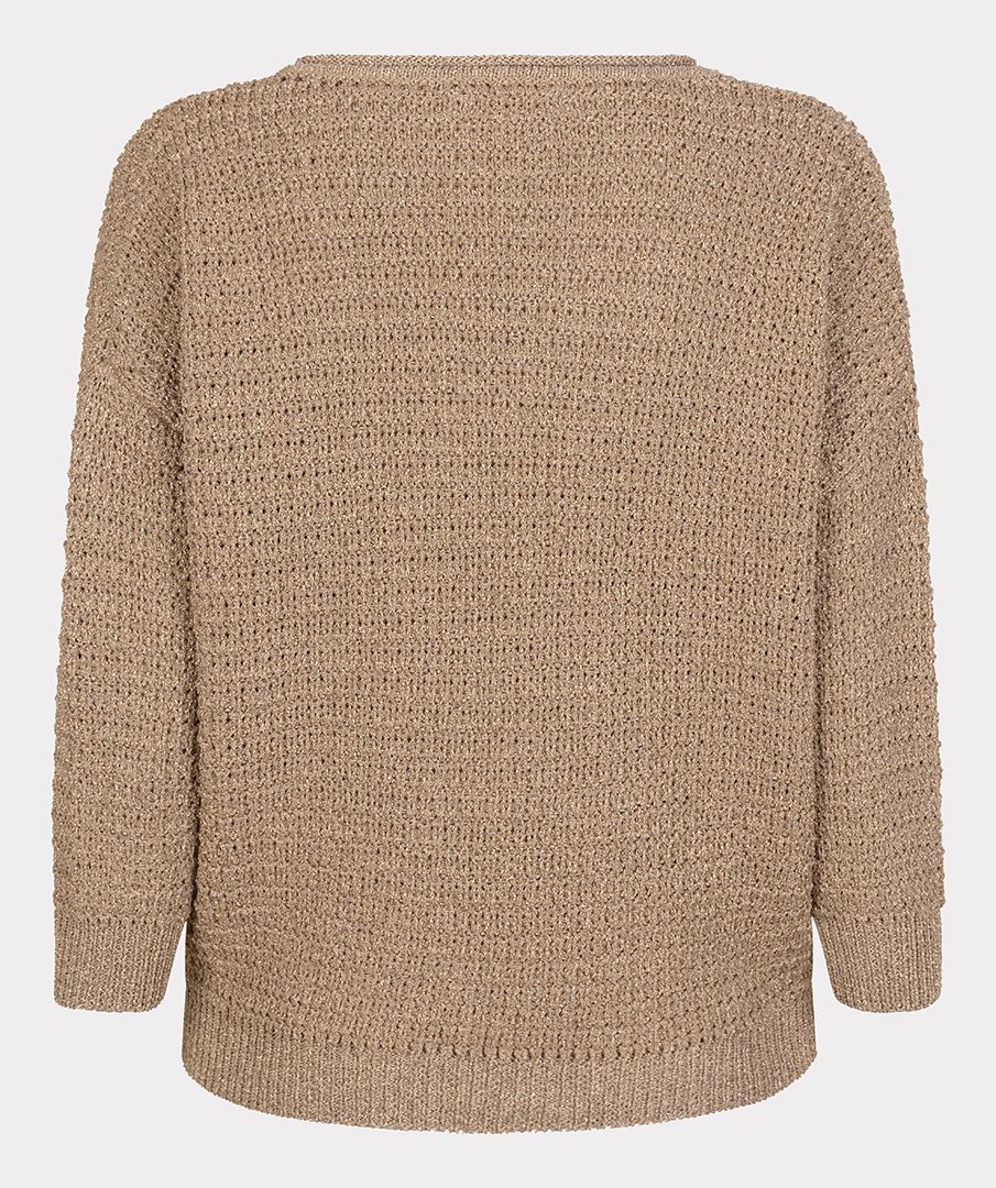 Esqualo Sweater oversized lurex 180 sand 2900159367031