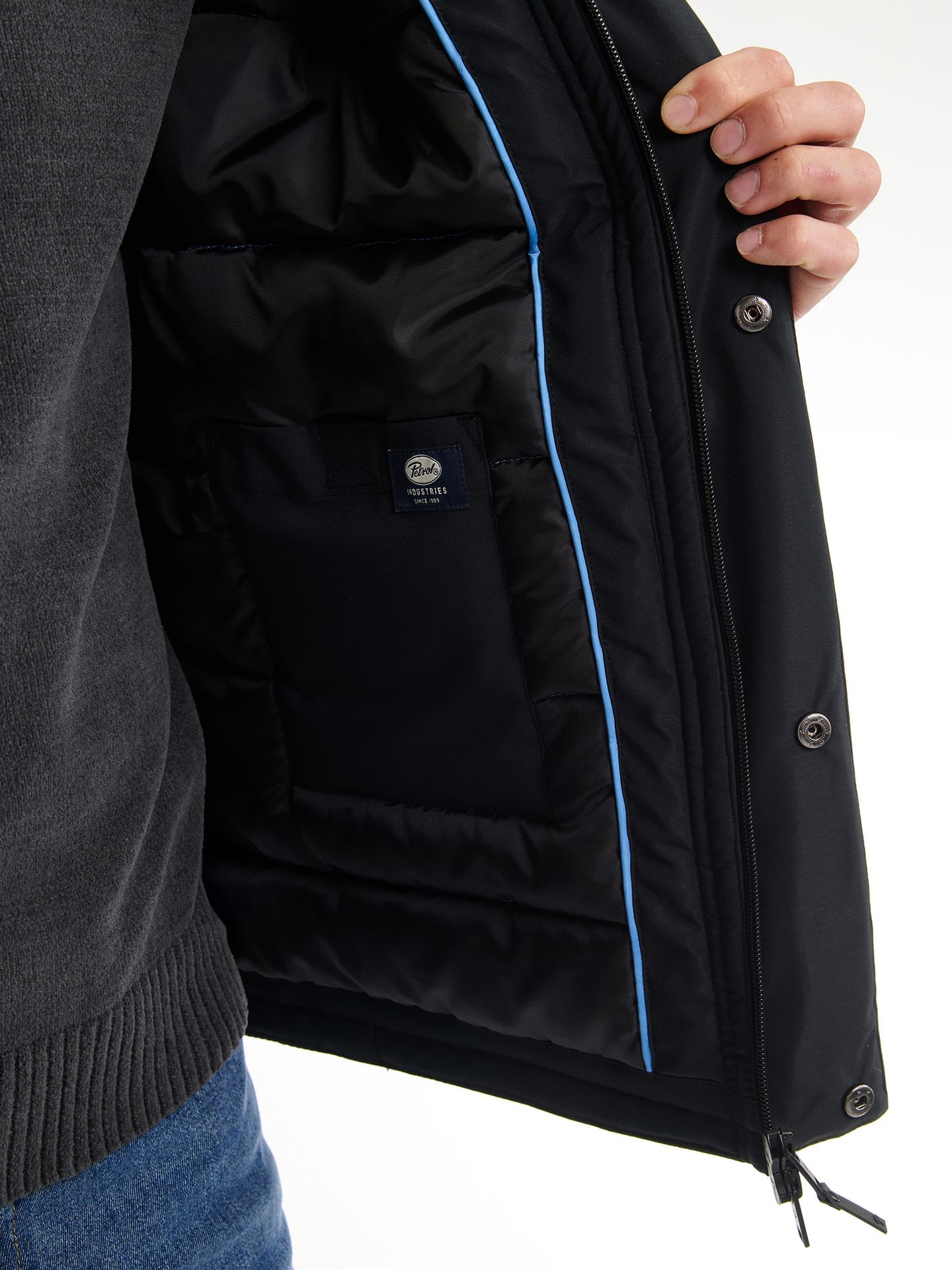 Petrol Industries Men Jacket Parka 9111 deep black 2900159372073 Petrol Industries Men Jacket Parka 9111 deep black 2900159372073