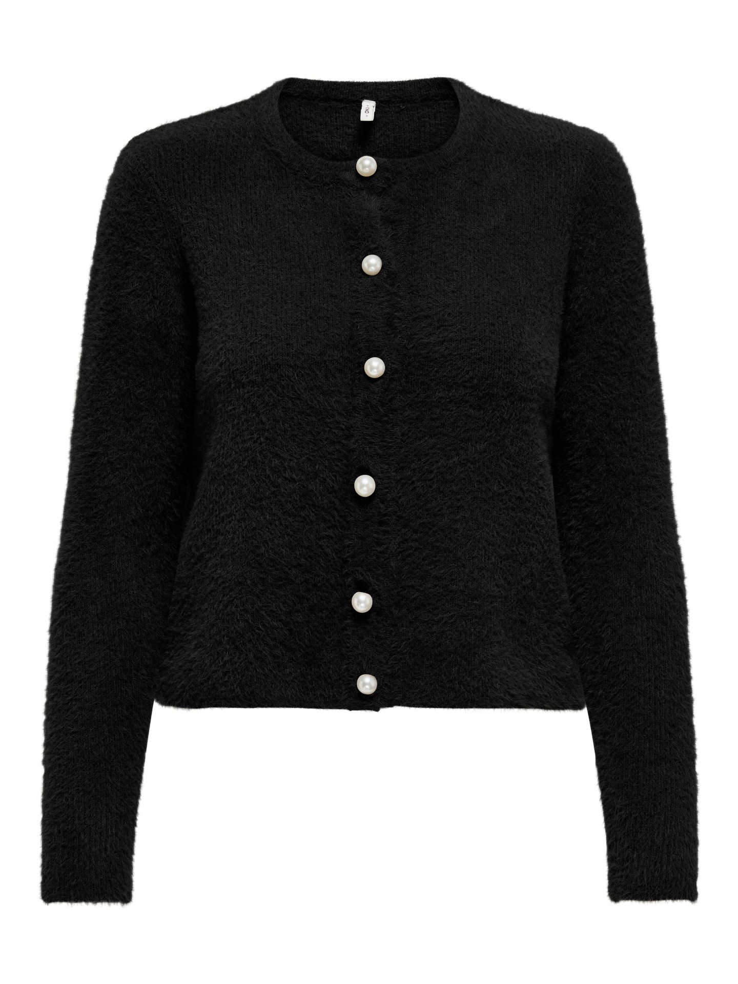 Only ONLPETRA LS PEARL O-NECK CARDI CC K Black/LEO AOP 00114701-EKA26011400000044