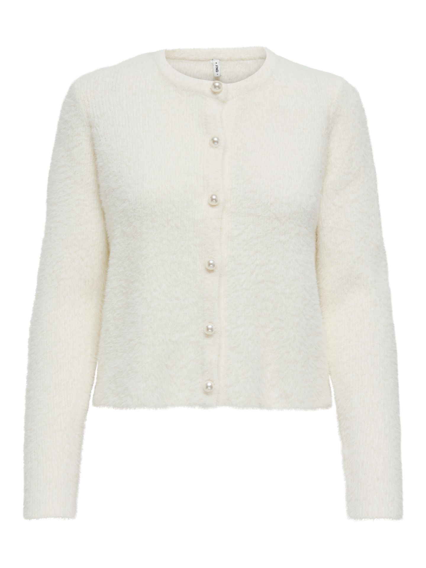 Only ONLPETRA LS PEARL O-NECK CARDI CC K Cloud Dancer/2024 BRODERIE ANGLAISE 00114701-EKA26011400000187