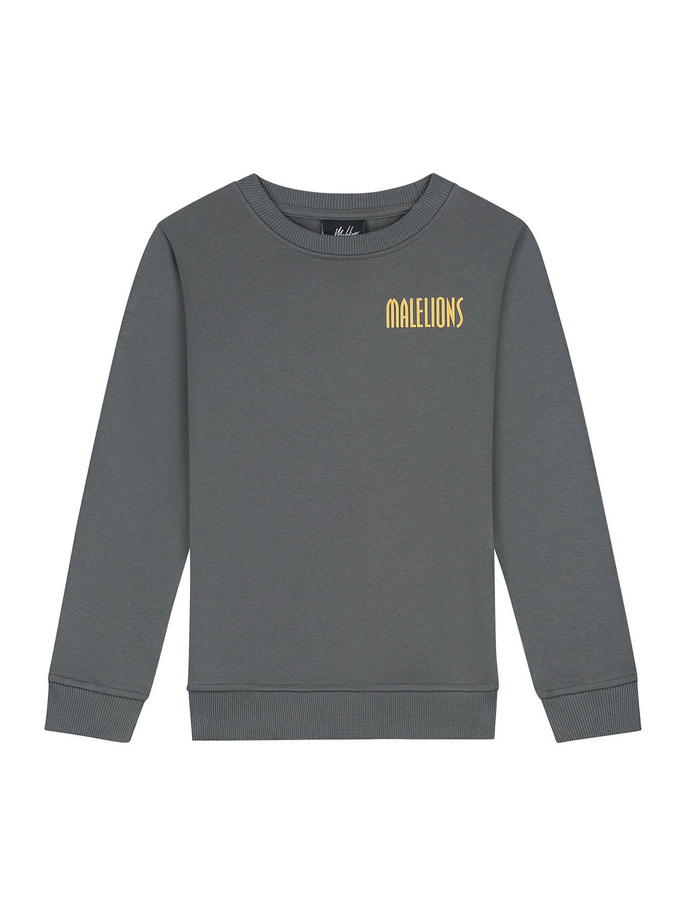 Malelions Junior Hollywood map sweater Antracite 00114703-995