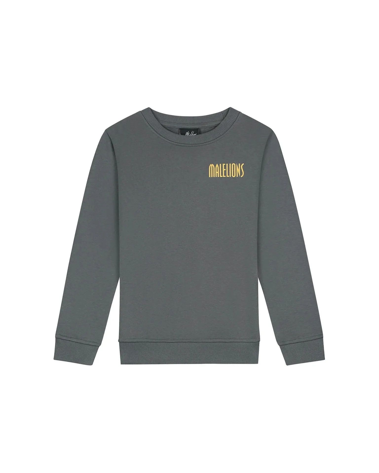 Malelions Junior Hollywood map sweater Antracite 2900159383031