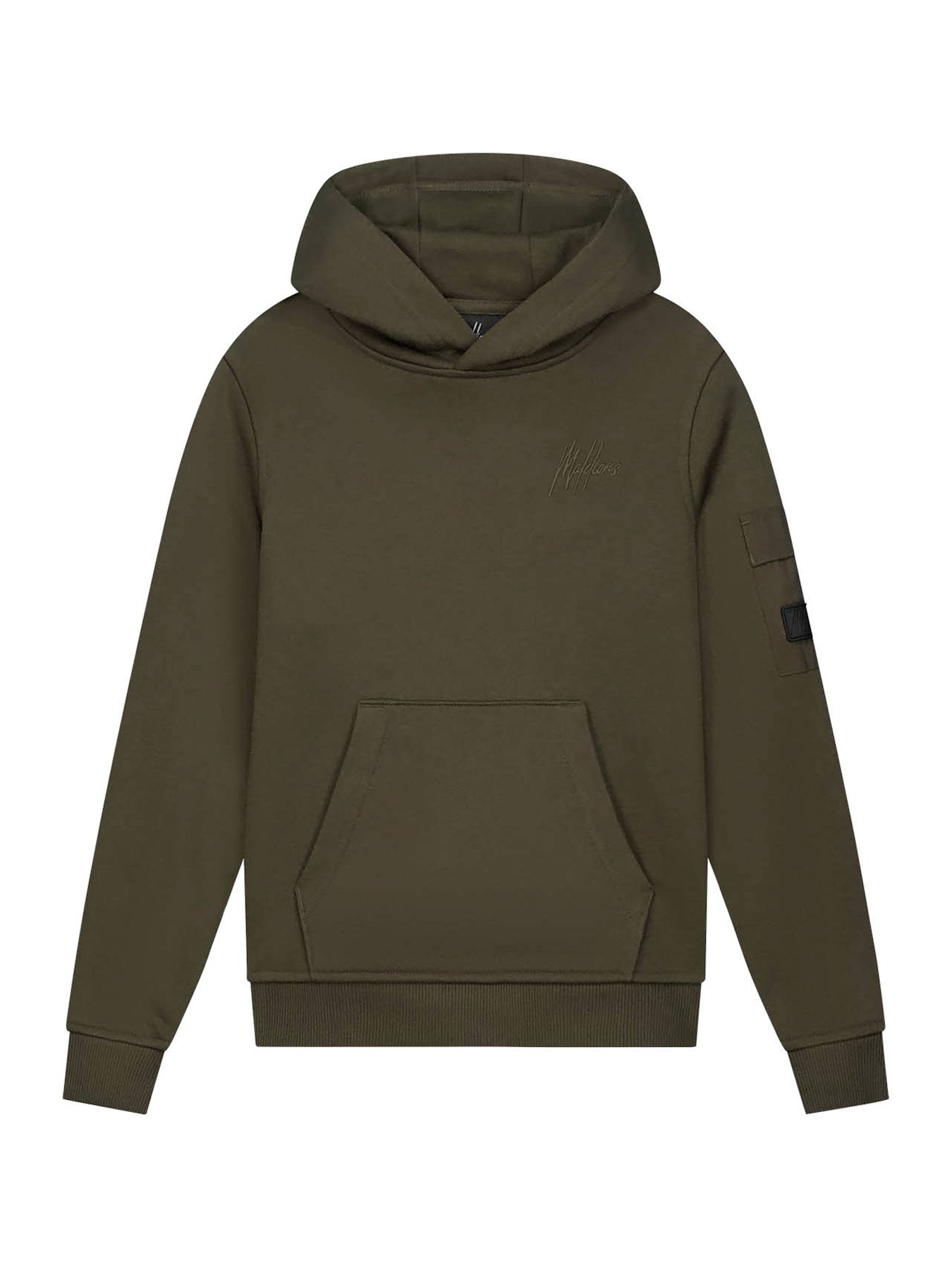 Malelions Junior Nylon pocket hoodie Mos Groen 00114706-G2