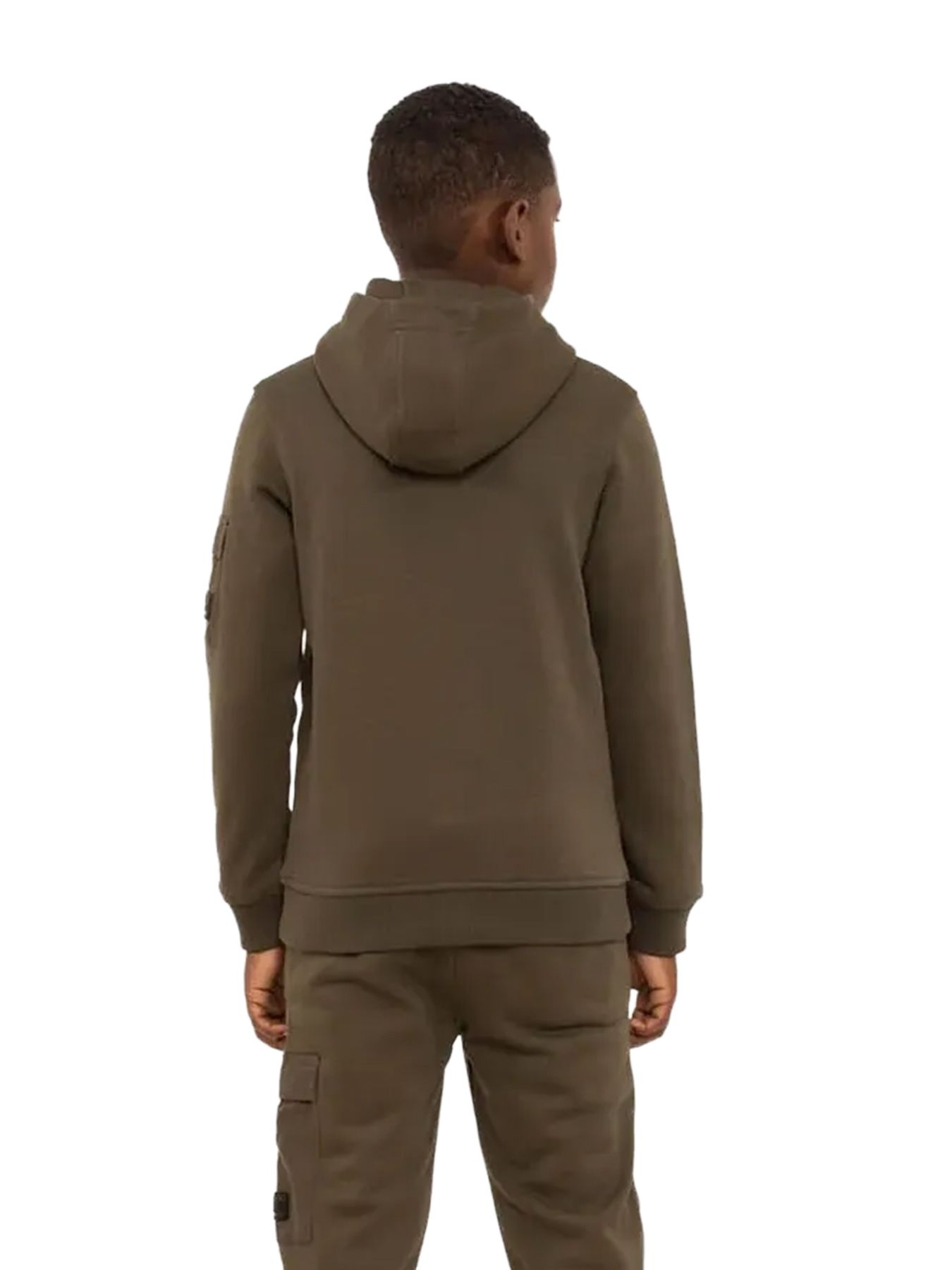 Malelions Junior Nylon pocket hoodie Mos Groen 2900159387015