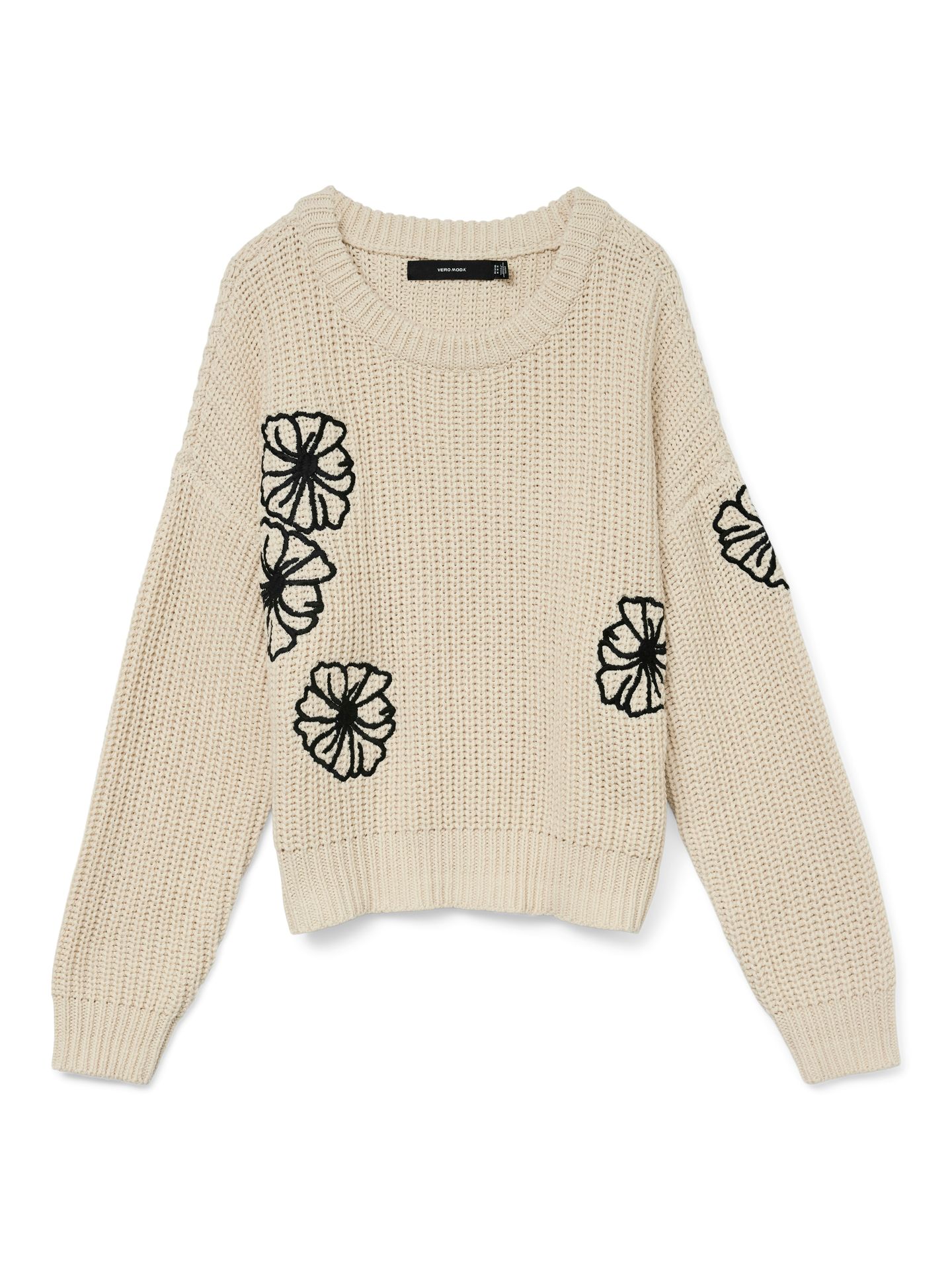 Vero Moda VMLAURA LS O-NECK PULLOVER BOO Birch/Dicte 2900159391043