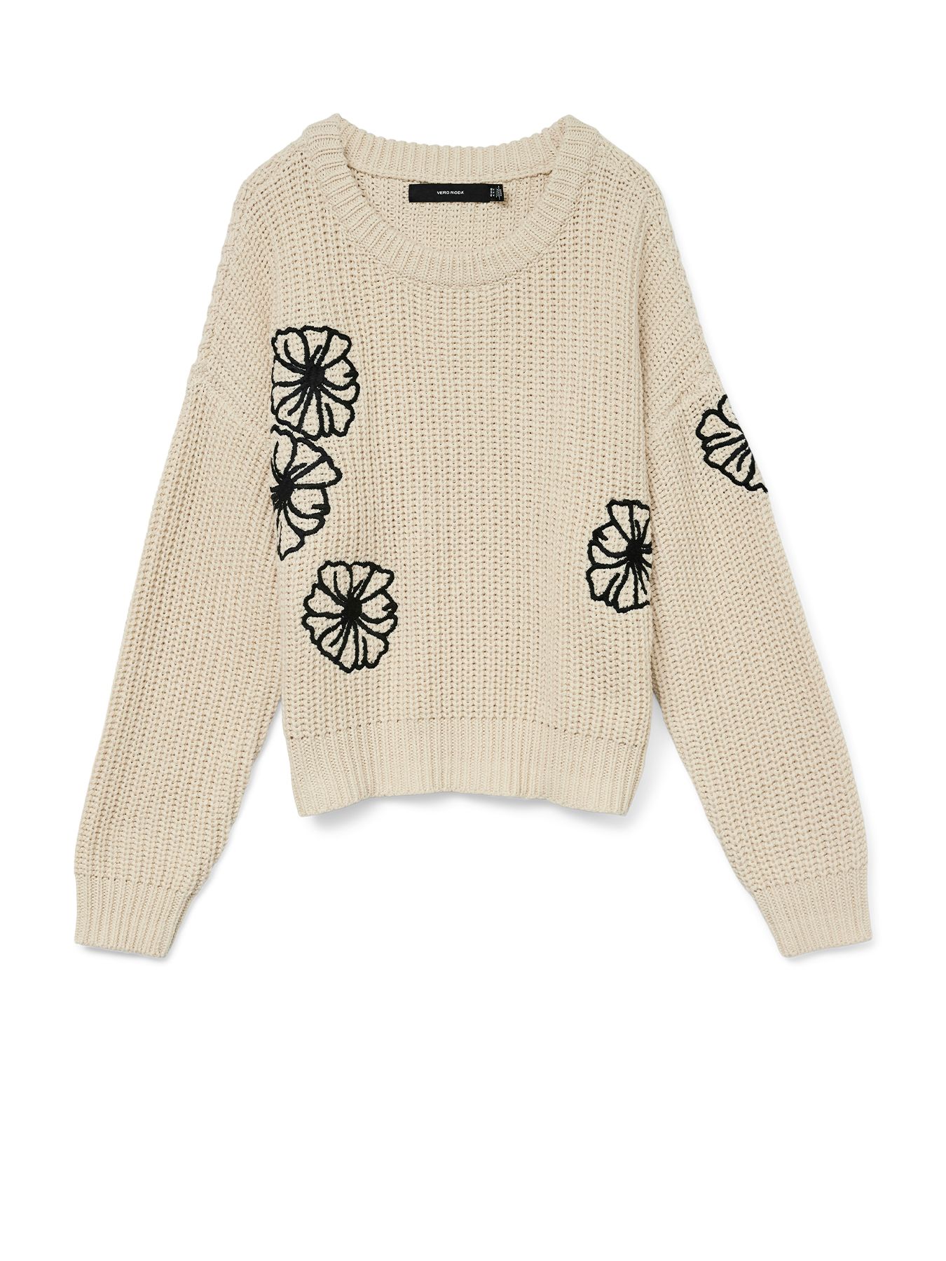 Vero Moda VMLAURA LS O-NECK PULLOVER BOO Birch/Dicte 2900159391036