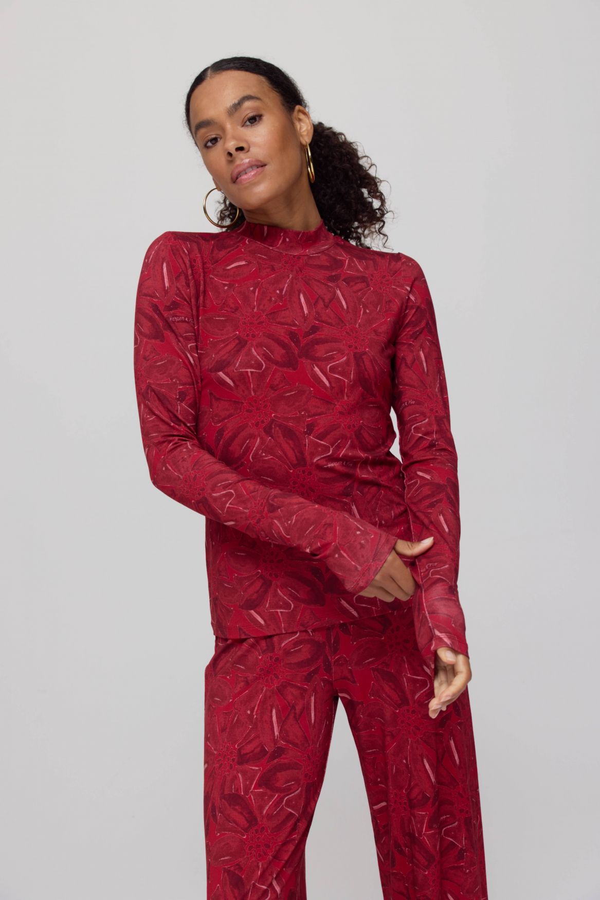 Harper & Yve JANE-LS 316 ruby red flower 2900159407065