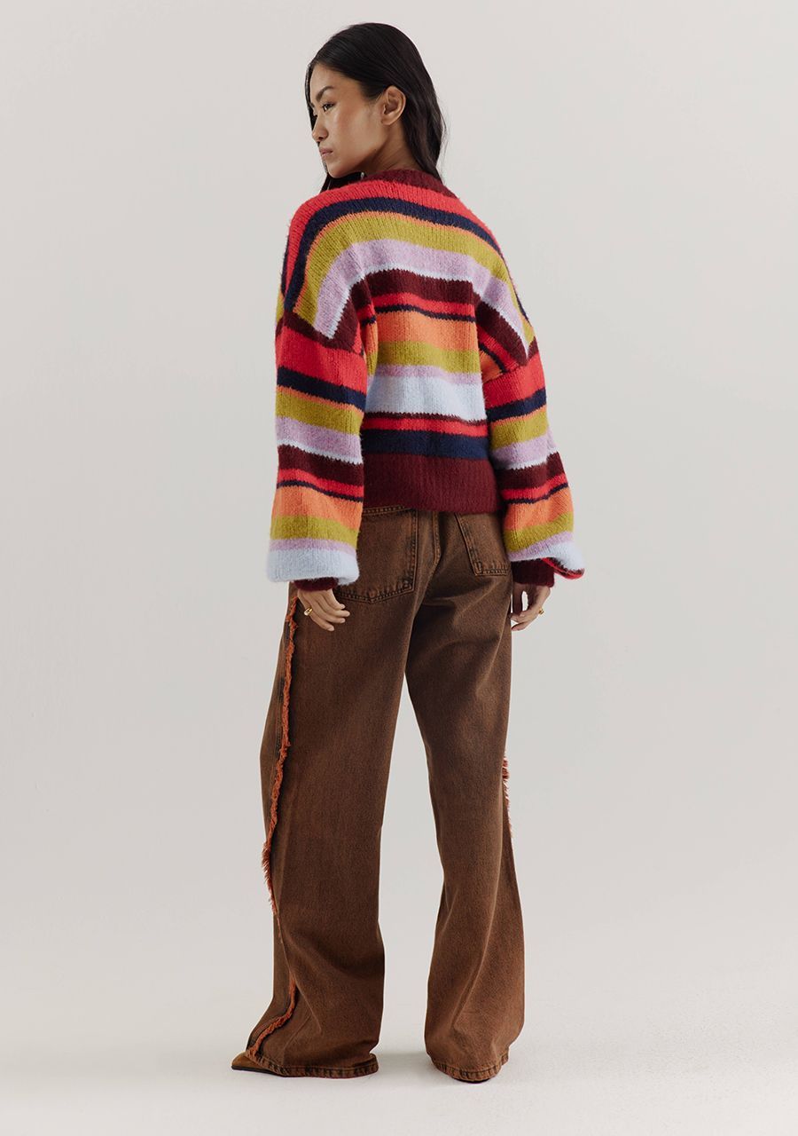 Harper & Yve NOOR-CA 1255 stripe multi racing red 2900159409021