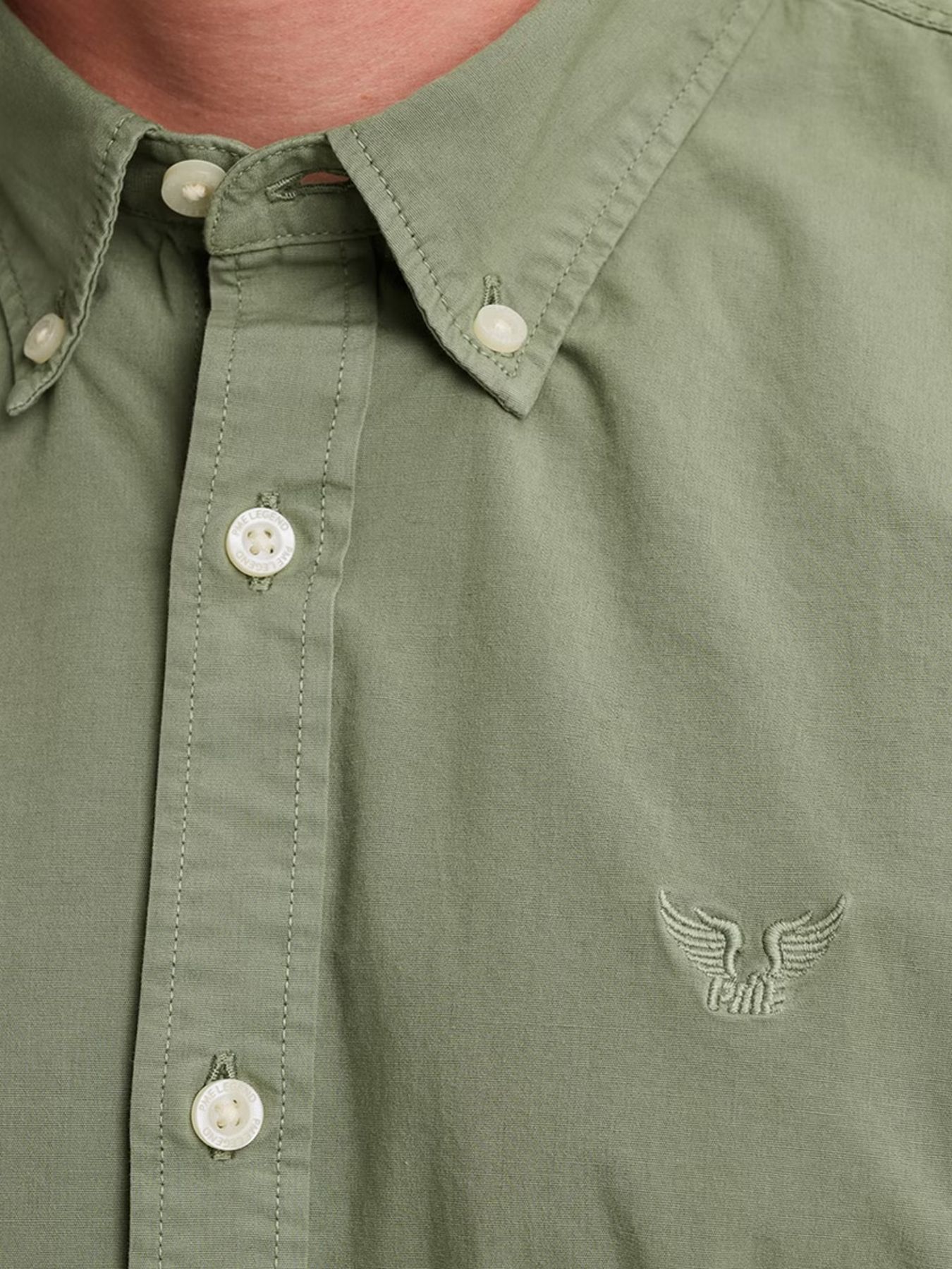 Pme Legend LONG SLEEVE SHIRT American Classi Chinois Green 2900159417033