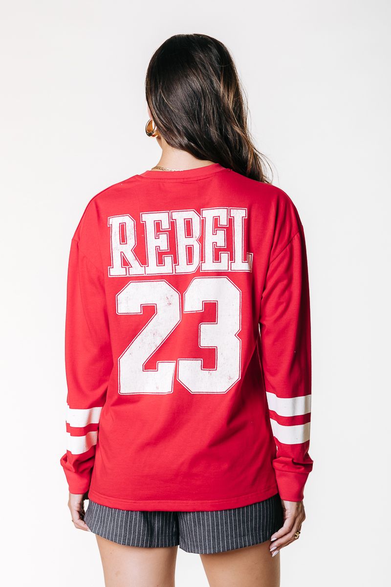 Colourful Rebel Rebel 23 Longsleeve Tee Cuff 606 medium red 2900159433064