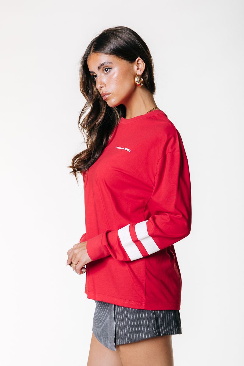 Colourful Rebel Rebel 23 Longsleeve Tee Cuff 606 medium red 2900159433064