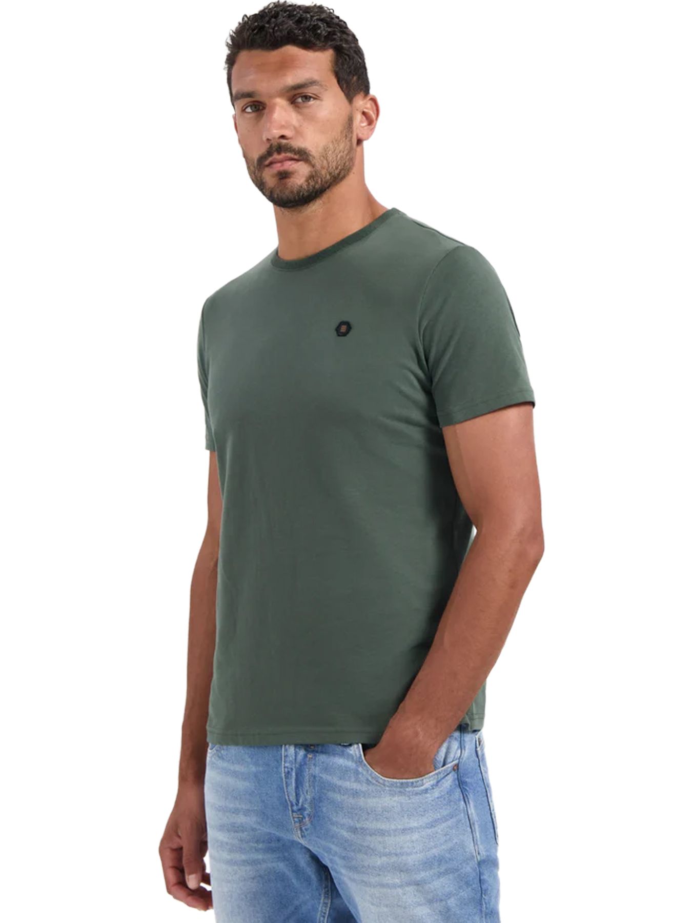 No Excess T-Shirt Crewneck Peached 052 dark green 2900159438069