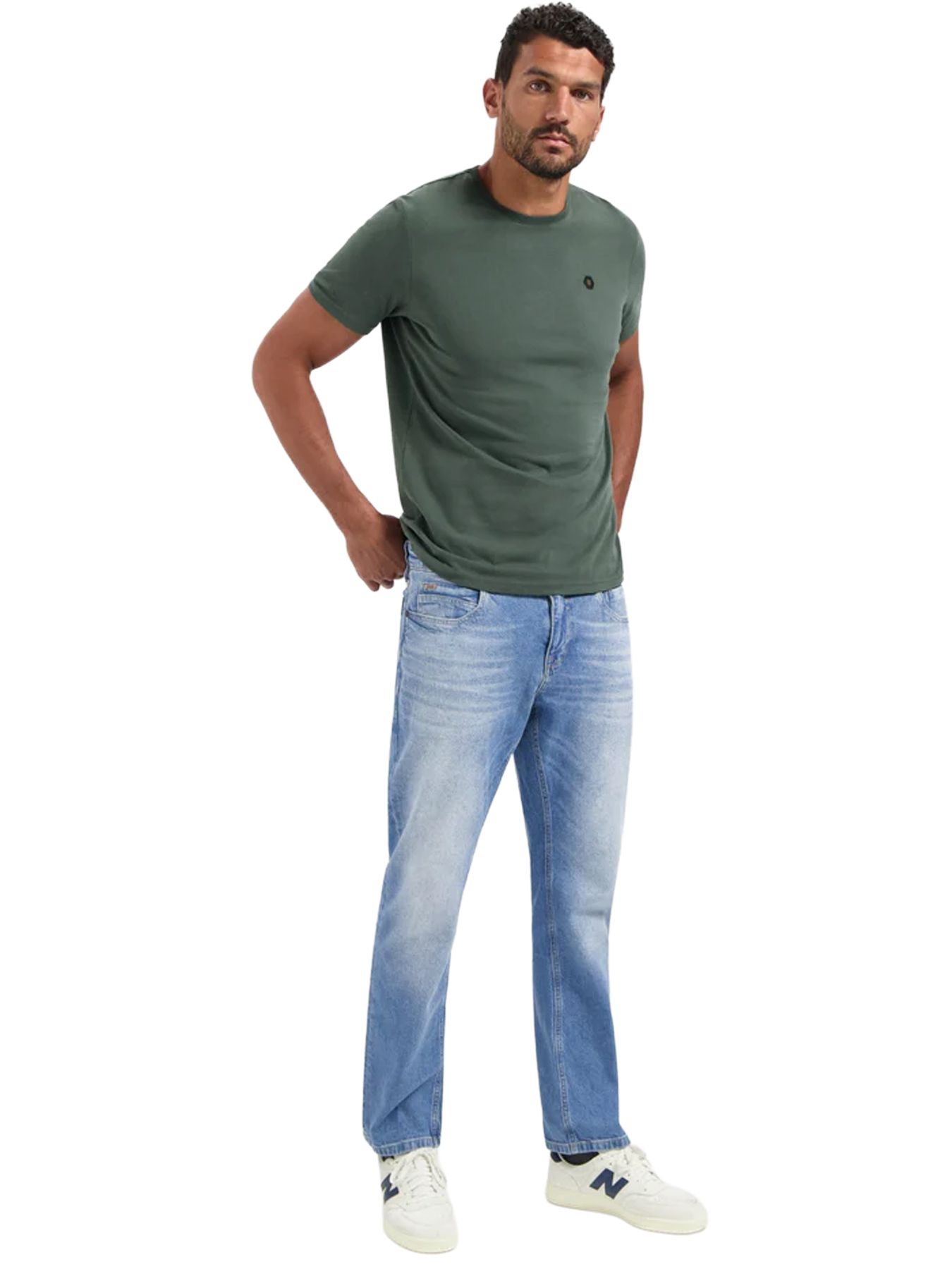 No Excess T-Shirt Crewneck Peached 052 dark green 2900159438076