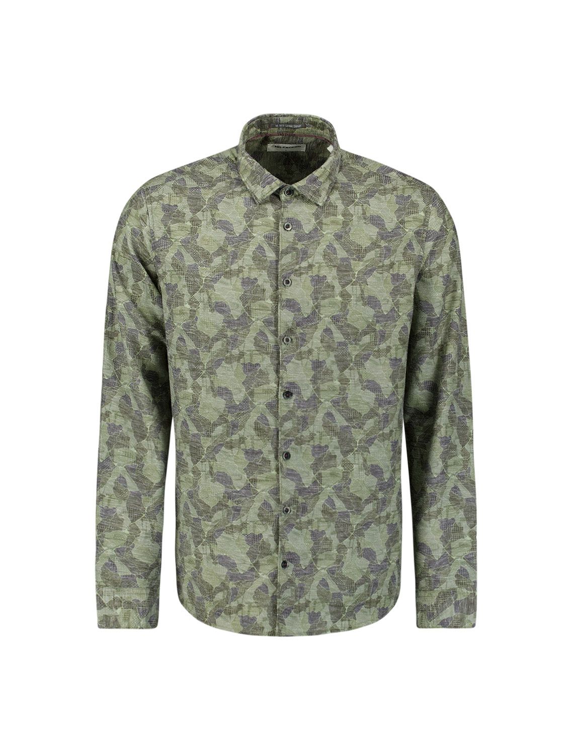 No Excess Shirt Allover Printed Jacquard 052 dark green 2900159440086