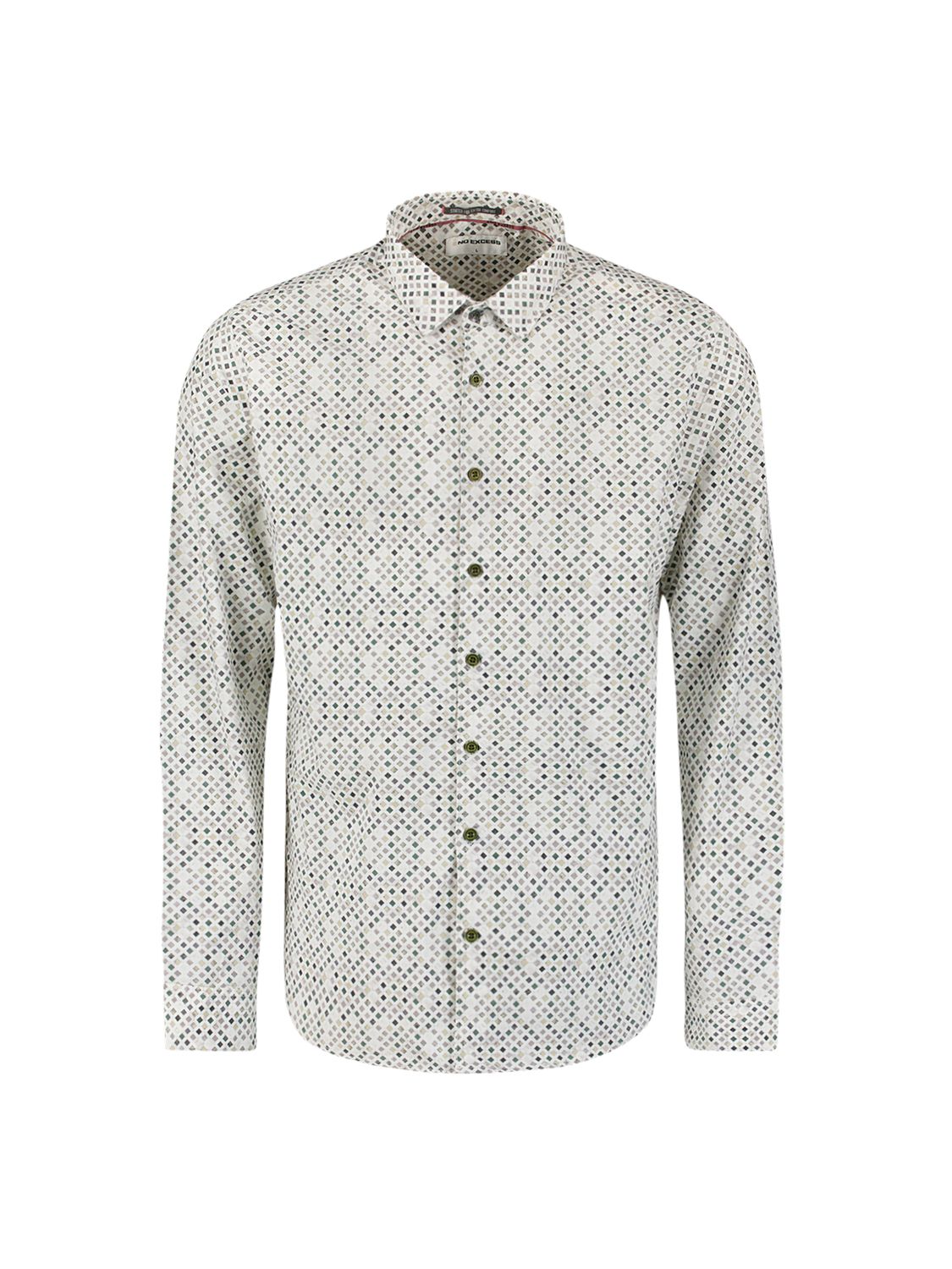 No Excess Shirt Stretch Allover Printed 052 dark green 2900159442042