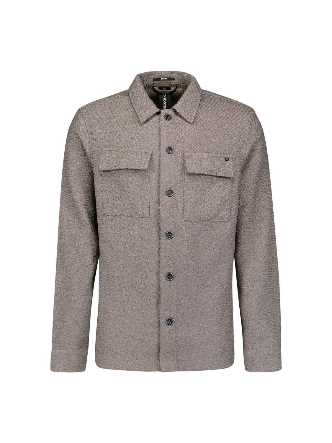 No Excess Overshirt Full Button Stretch 021 grey 2900159444077