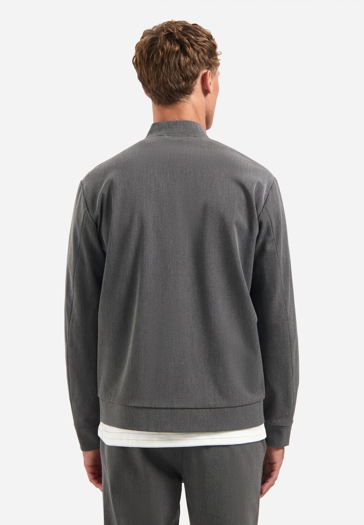 No Excess Jacket Shirt Bomber Melange Hybrid 102 grey melange 2900159446071