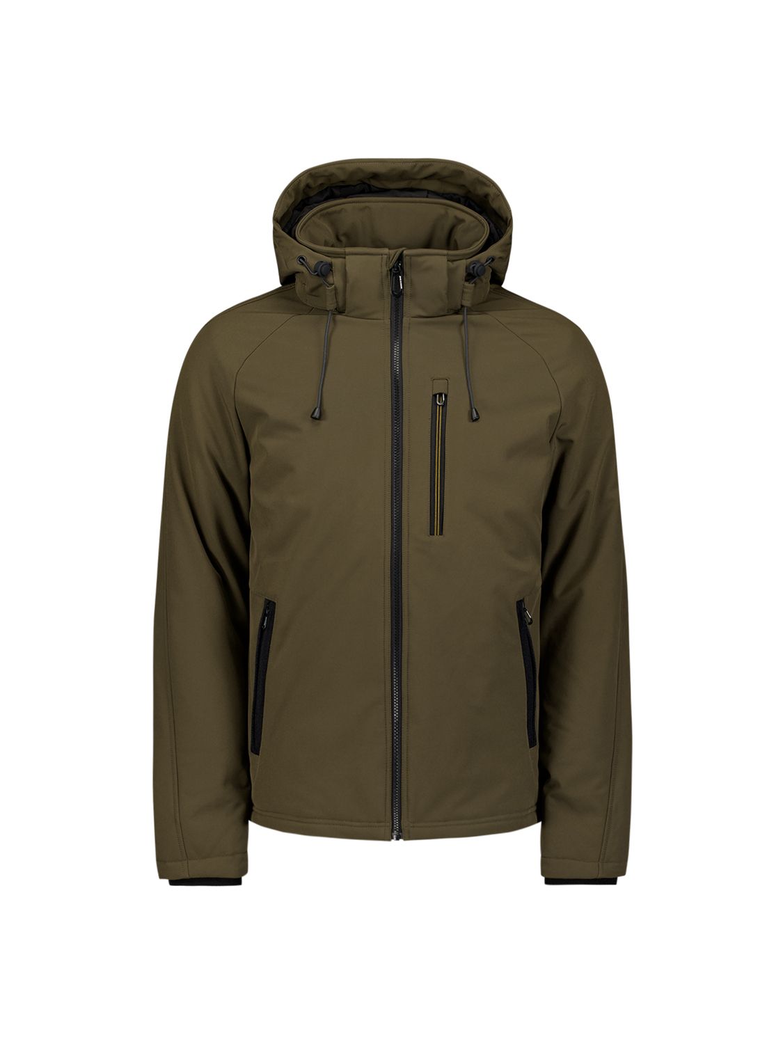 No Excess Jacket Short Fit Hooded Softshell Stretch 044 taupe 00114758-EKA14000100000104