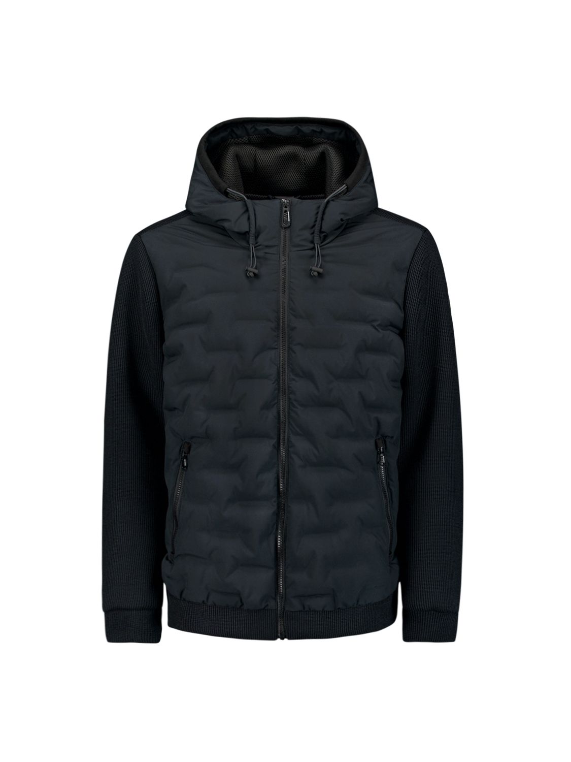 No Excess Jacket Short Fit Sealed Hooded Knitted Mix 078 night 00114759-EKA14000100000065