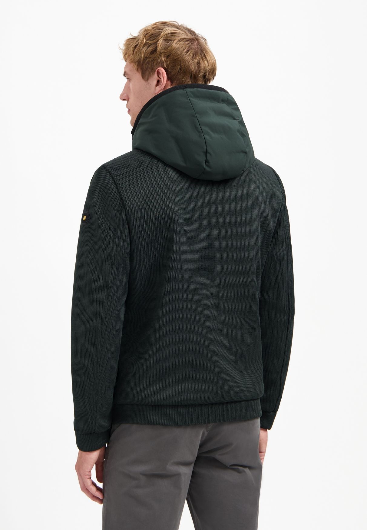 No Excess Jacket Short Fit Sealed Hooded Knitted Mix 124 dark steel 2900159454083