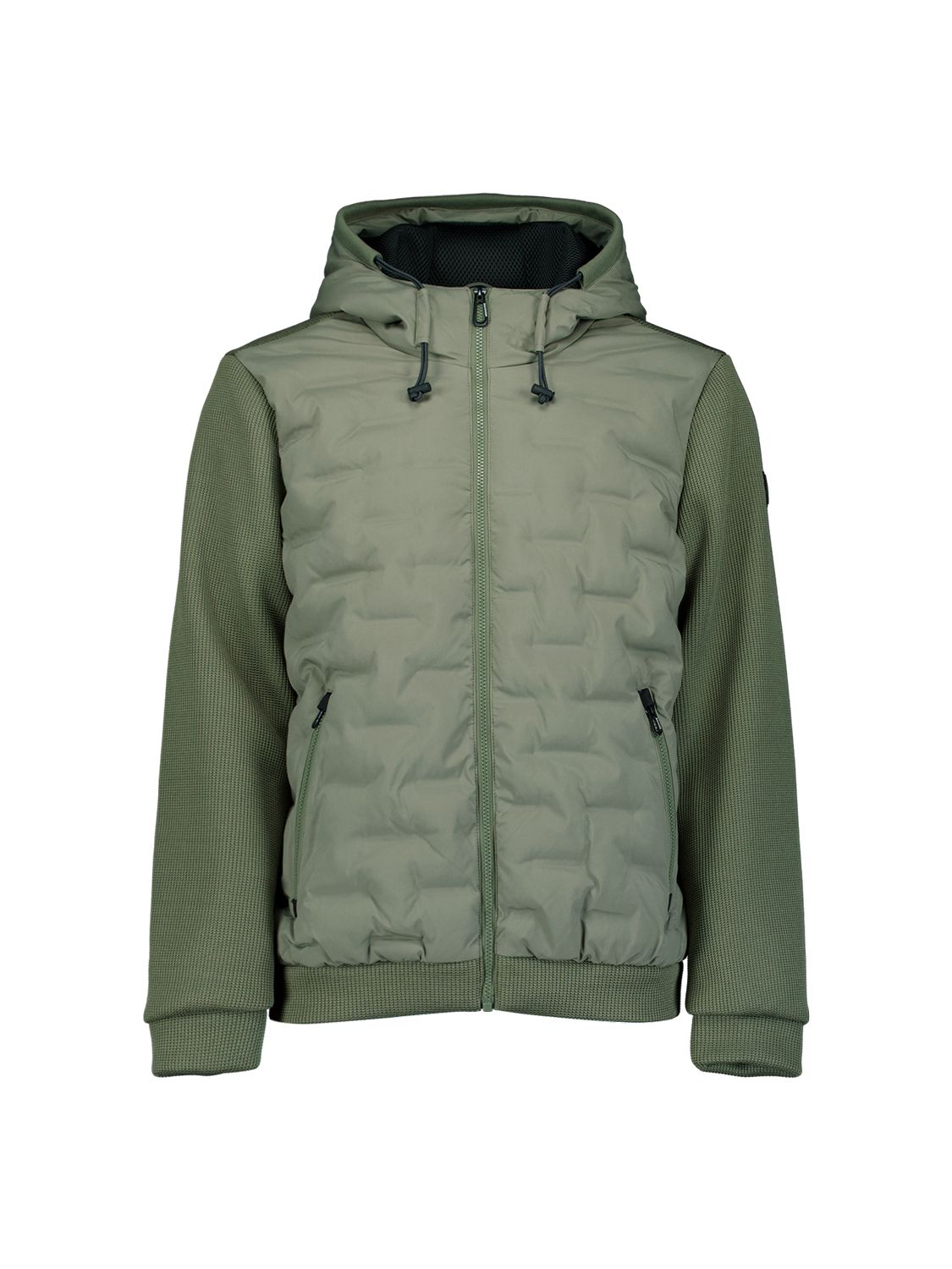 No Excess Jacket Short Fit Sealed Hooded Knitted Mix 123 steel 2900159453079