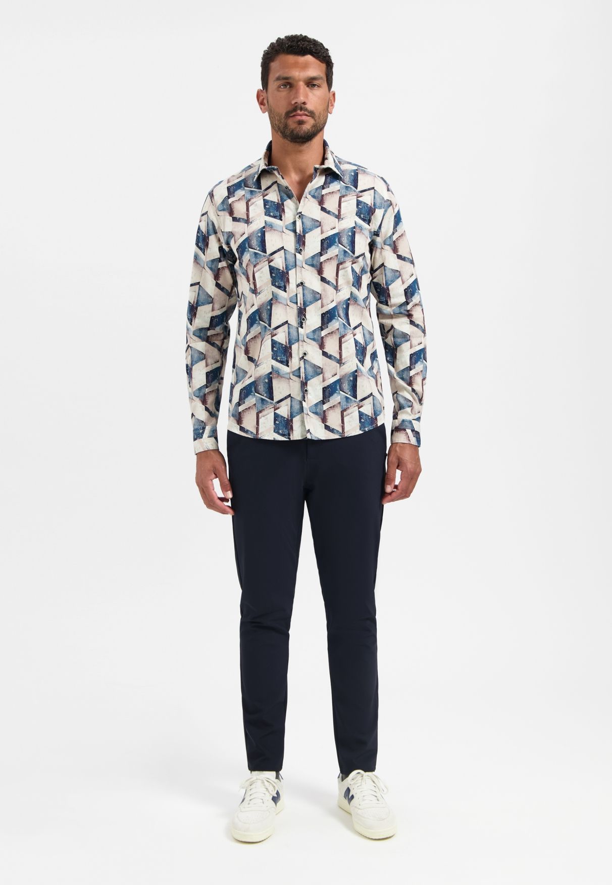 No Excess Shirt Stretch Allover Printed 078 night 2900159456063