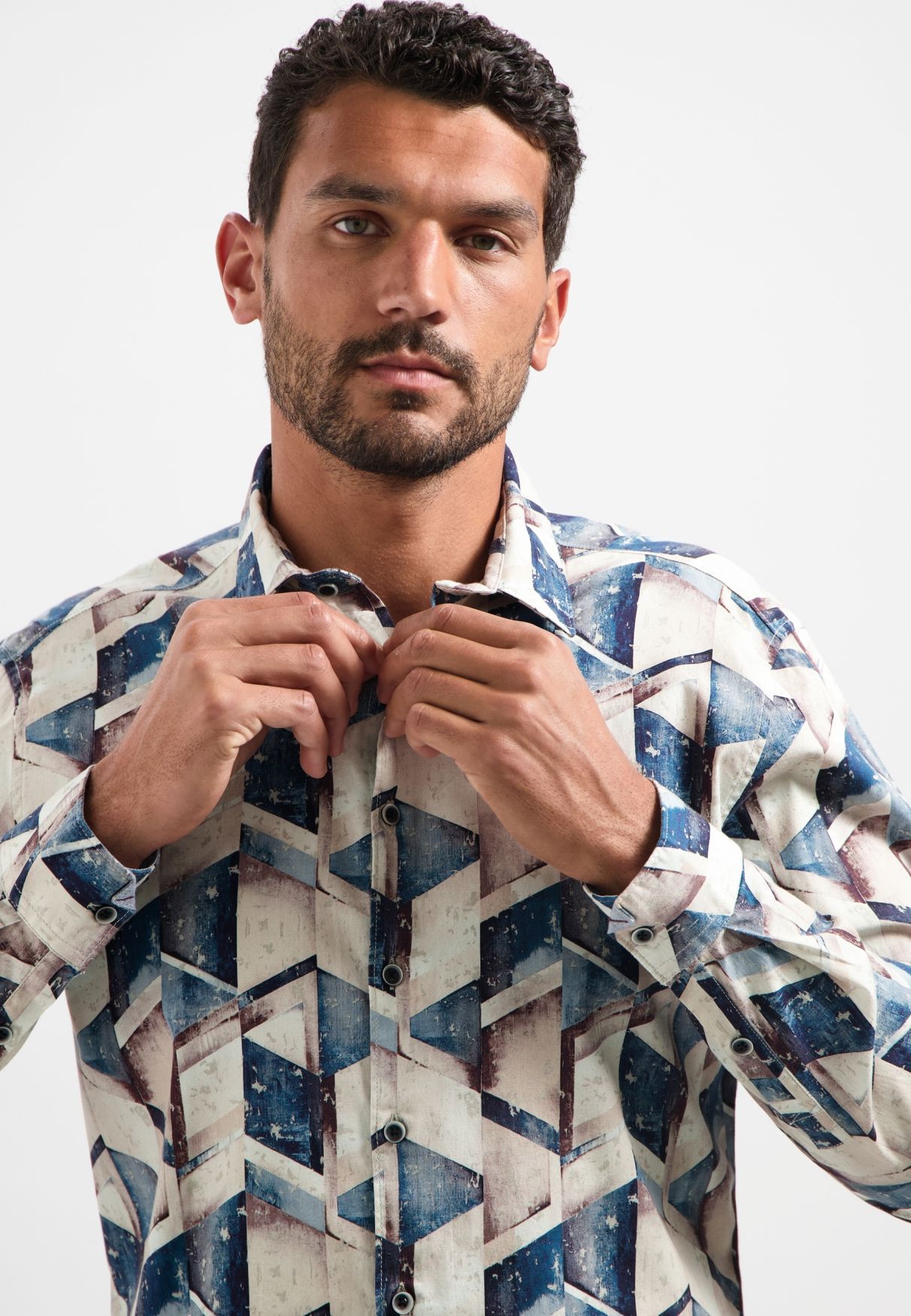 No Excess Shirt Stretch Allover Printed 078 night 2900159456063