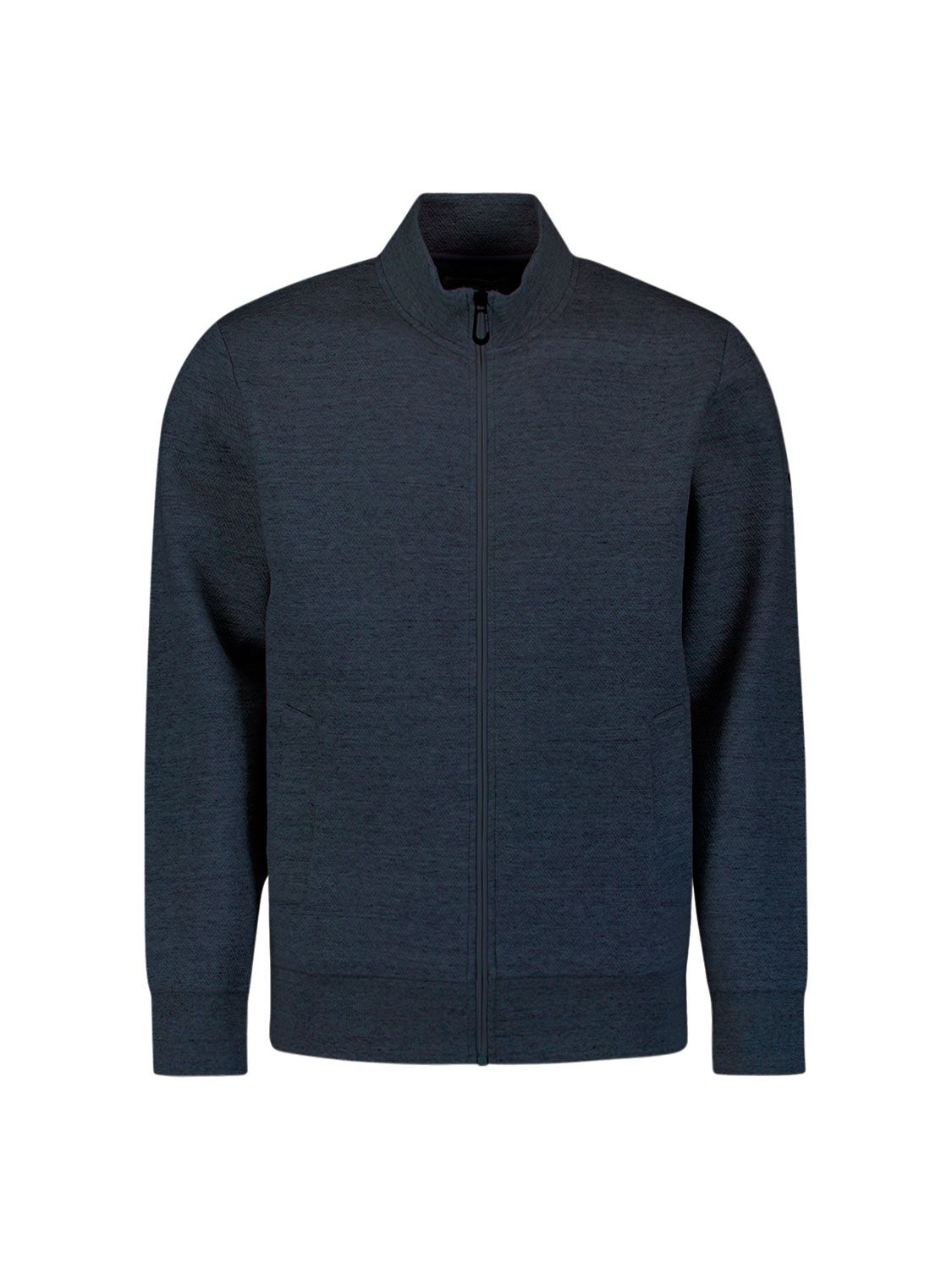 No Excess Sweater Full Zip Stand Up-Collar Relief 078 night 2900159458098