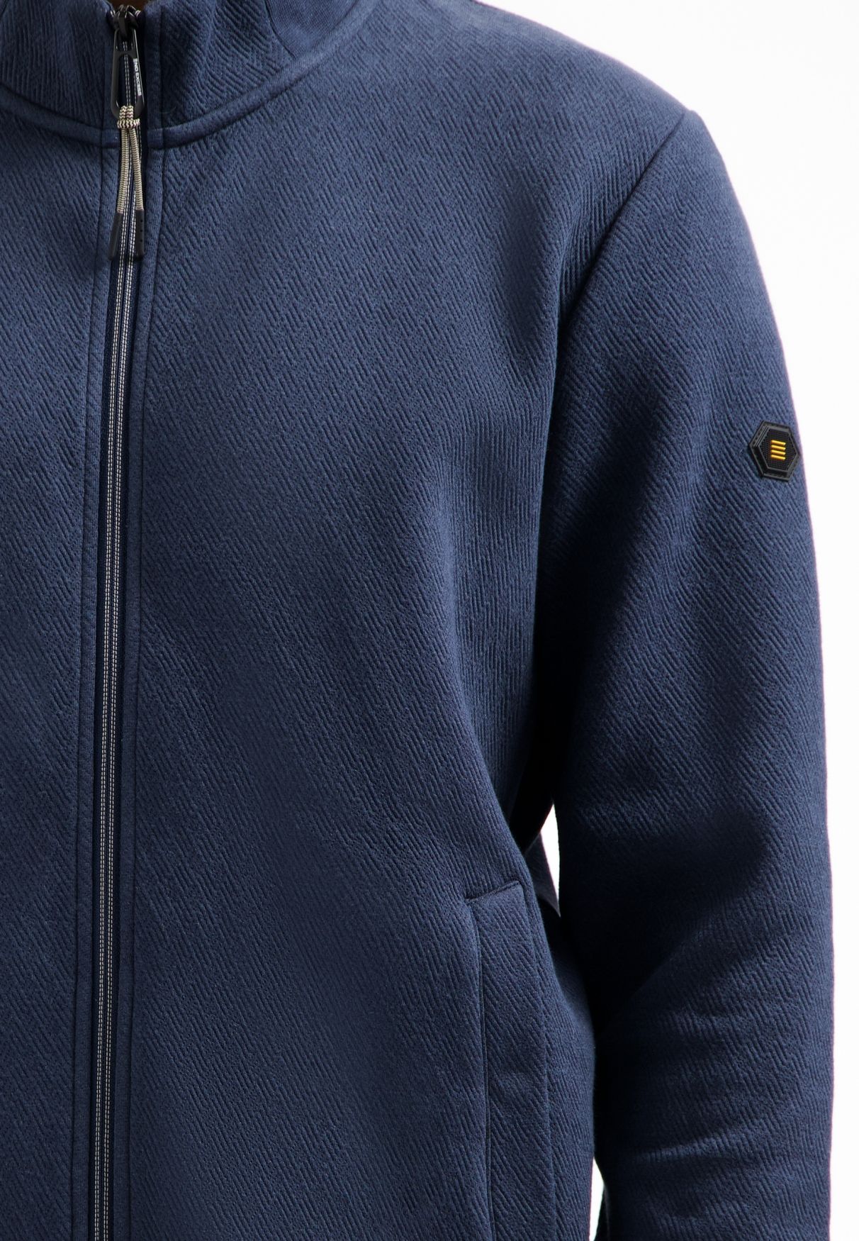 No Excess Sweater Full Zip Stand Up-Collar Relief 078 night 2900159458081