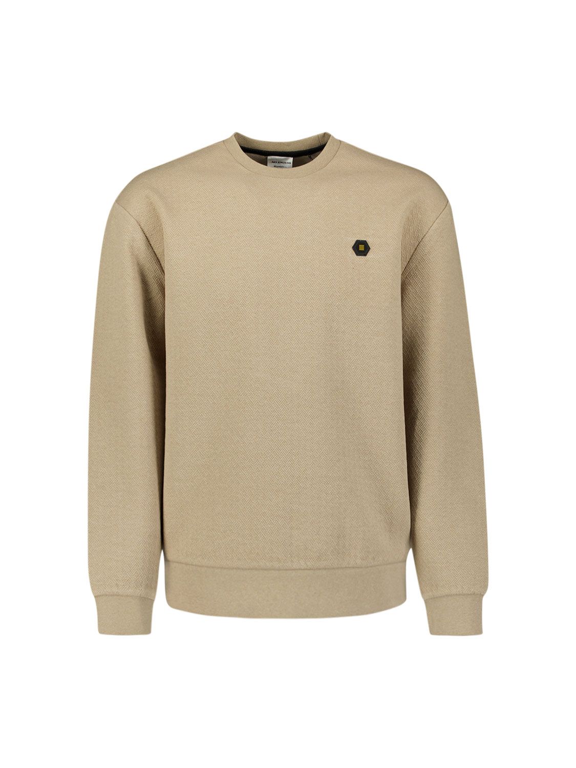 No Excess Sweater Crewneck Relief Melange 015 sand 00114764-EKA14000100000098