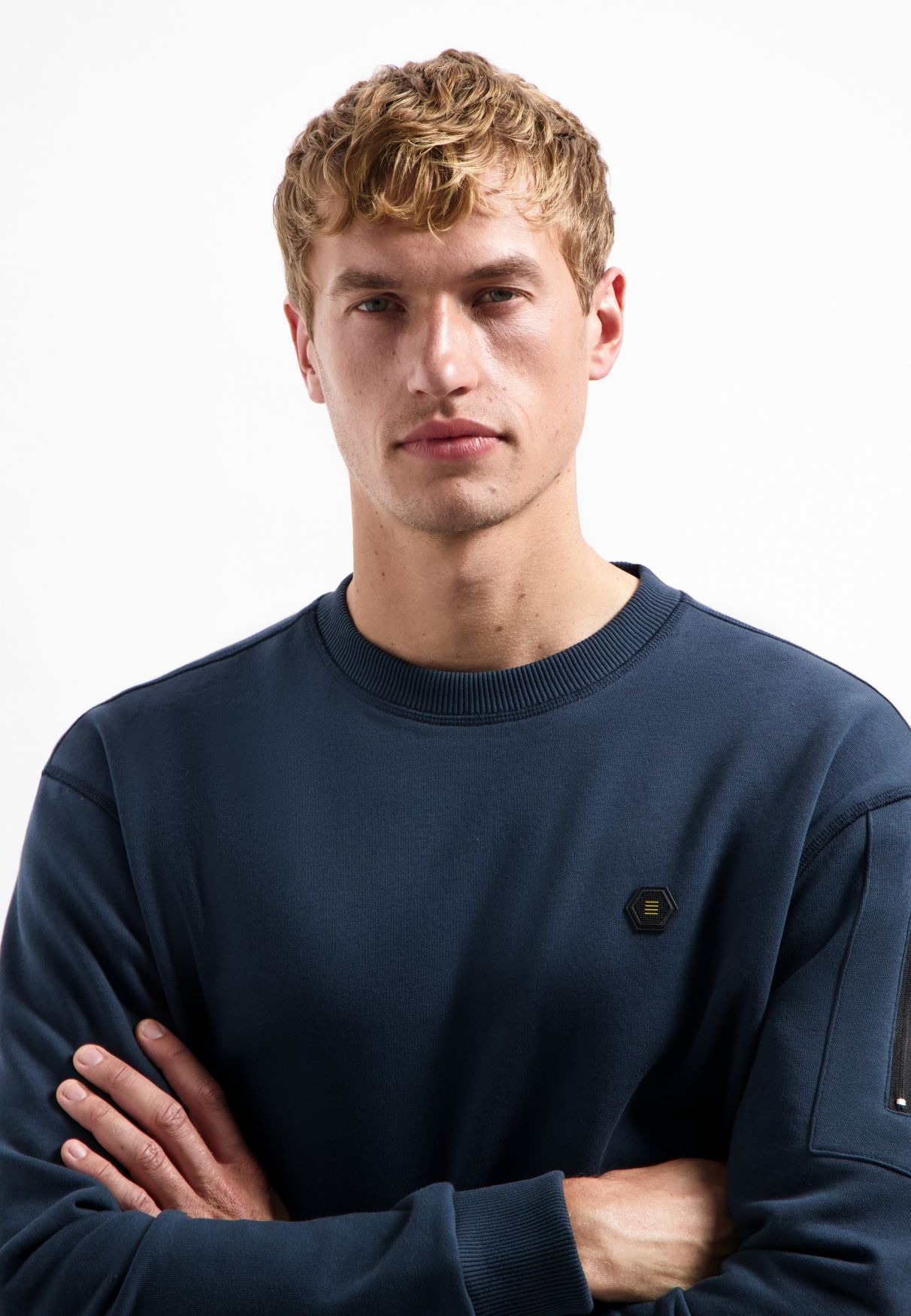 No Excess Sweater Crewneck Brushed inside 078 night 2900159461067