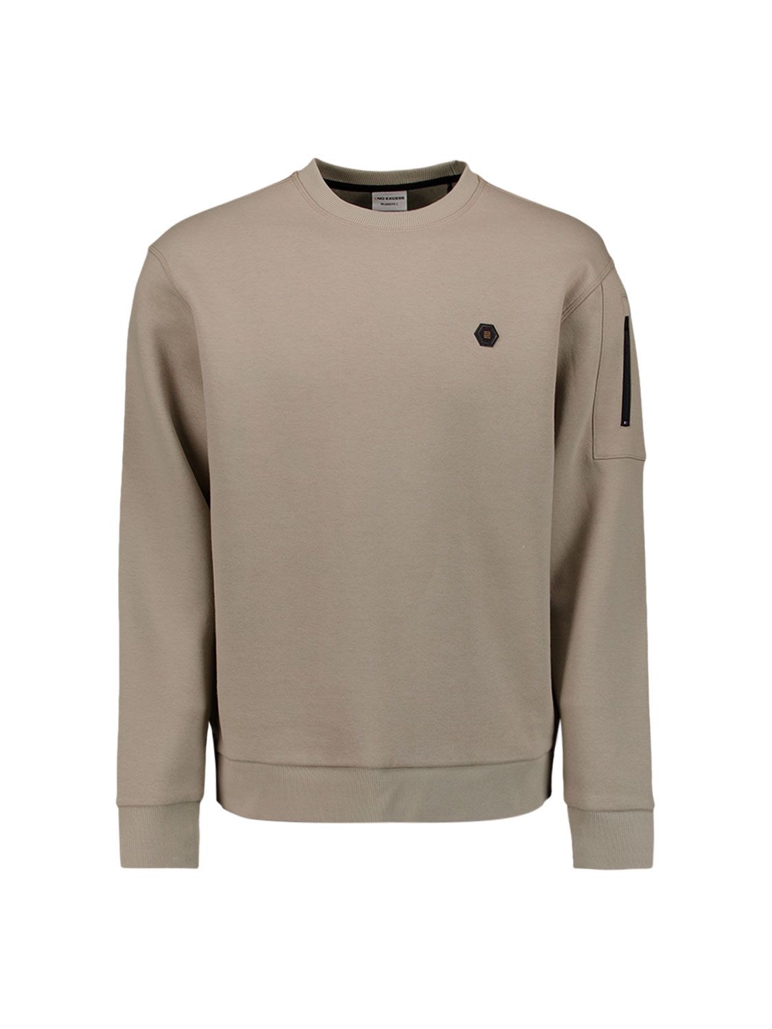 No Excess Sweater Crewneck Brushed inside 018 clay 00114765-EKA14000100000105