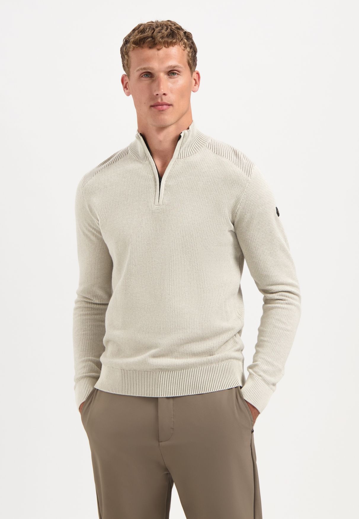 No Excess Pullover Half Zip Plated Structure Knit 013 kit 2900159464082