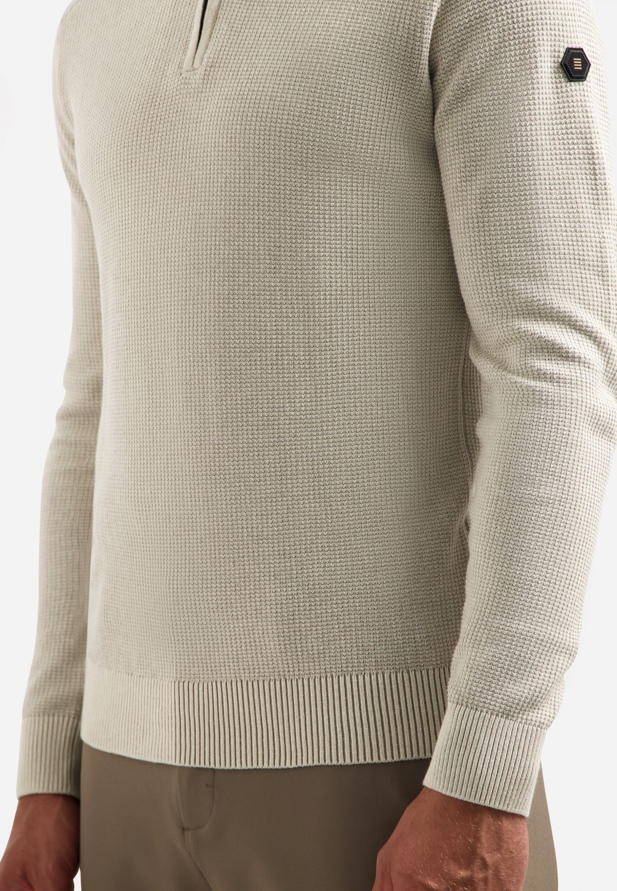 No Excess Pullover Half Zip Plated Structure Knit 013 kit 2900159464075