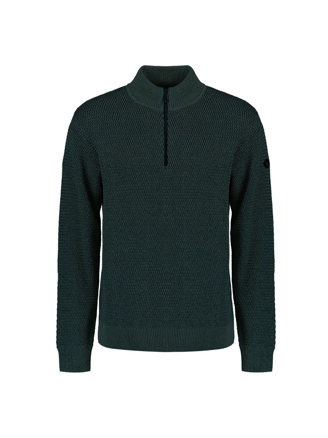 No Excess Pullover Half Zipper 2 Coloured Melange 052 dark green 2900159467083