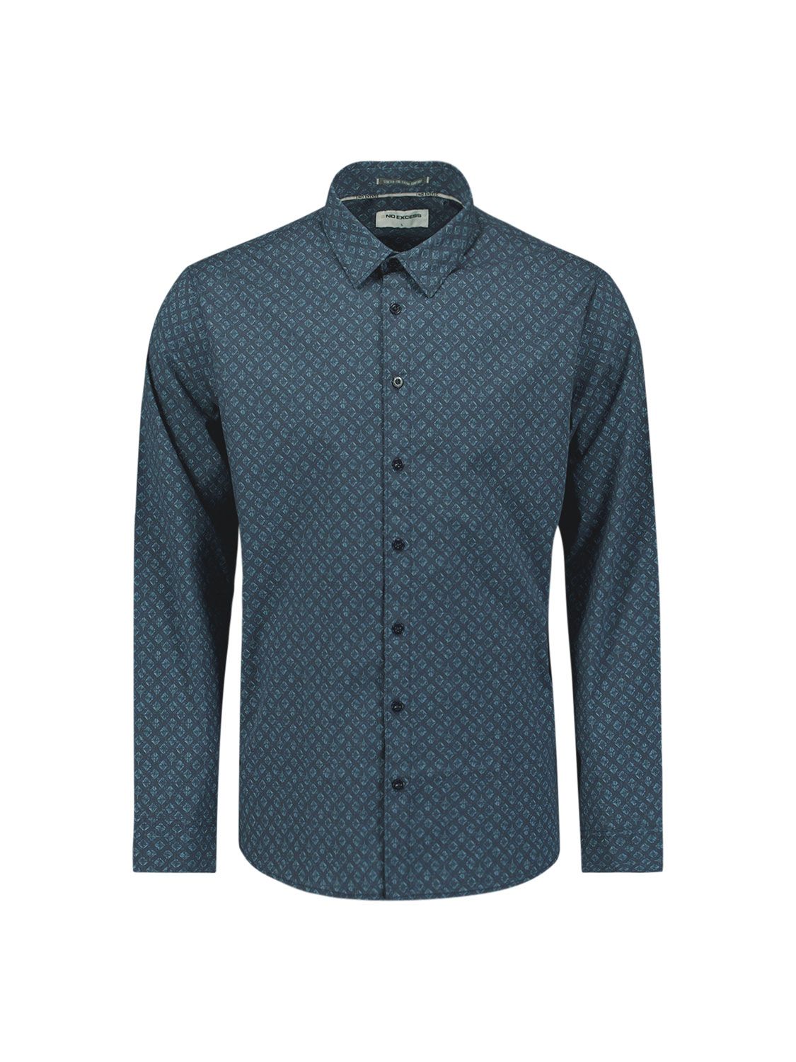 No Excess Shirt Strech Allover Printed 078 night 00114771-EKA14000100000065
