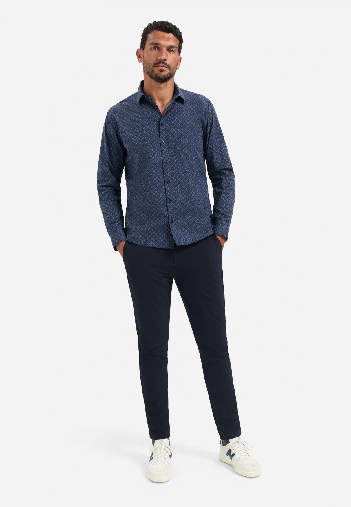 No Excess Shirt Strech Allover Printed 078 night 2900159471042