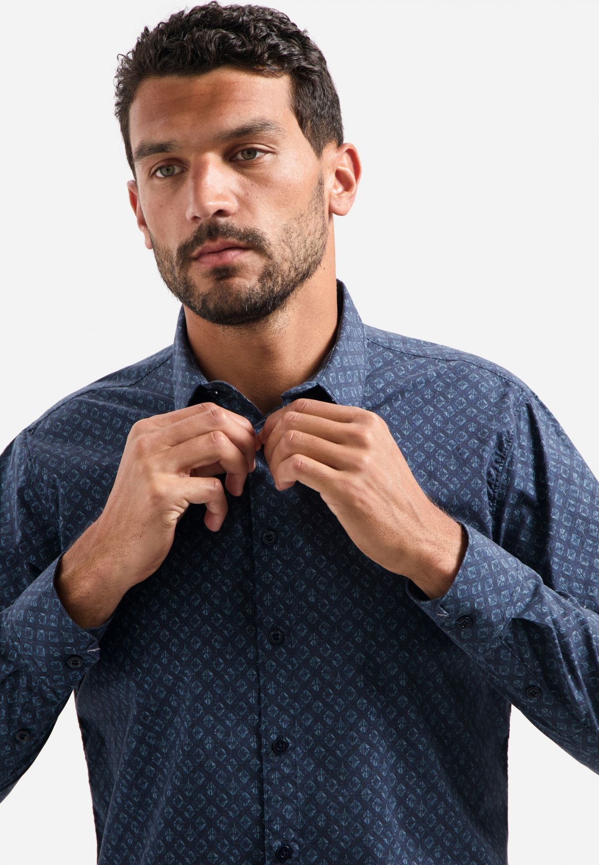 No Excess Shirt Strech Allover Printed 078 night 2900159471042