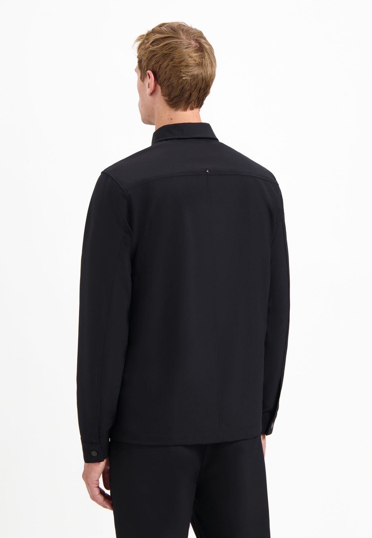 No Excess Overshirt Full Zipper Stretch Sedoc 020 black 2900159472070