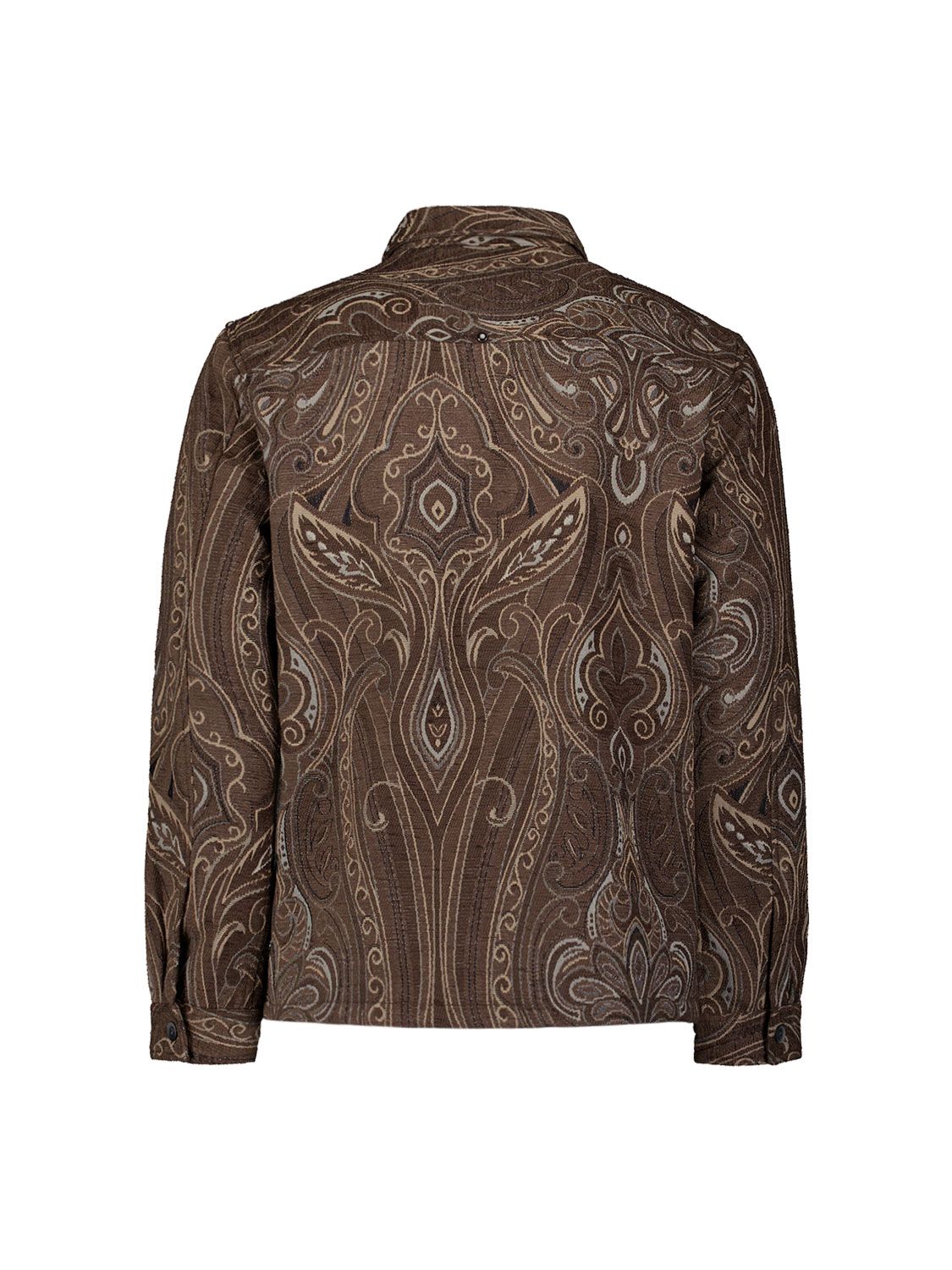 No Excess Overshirt Buttons Fancy Jacquard 040 brown 2900159474043